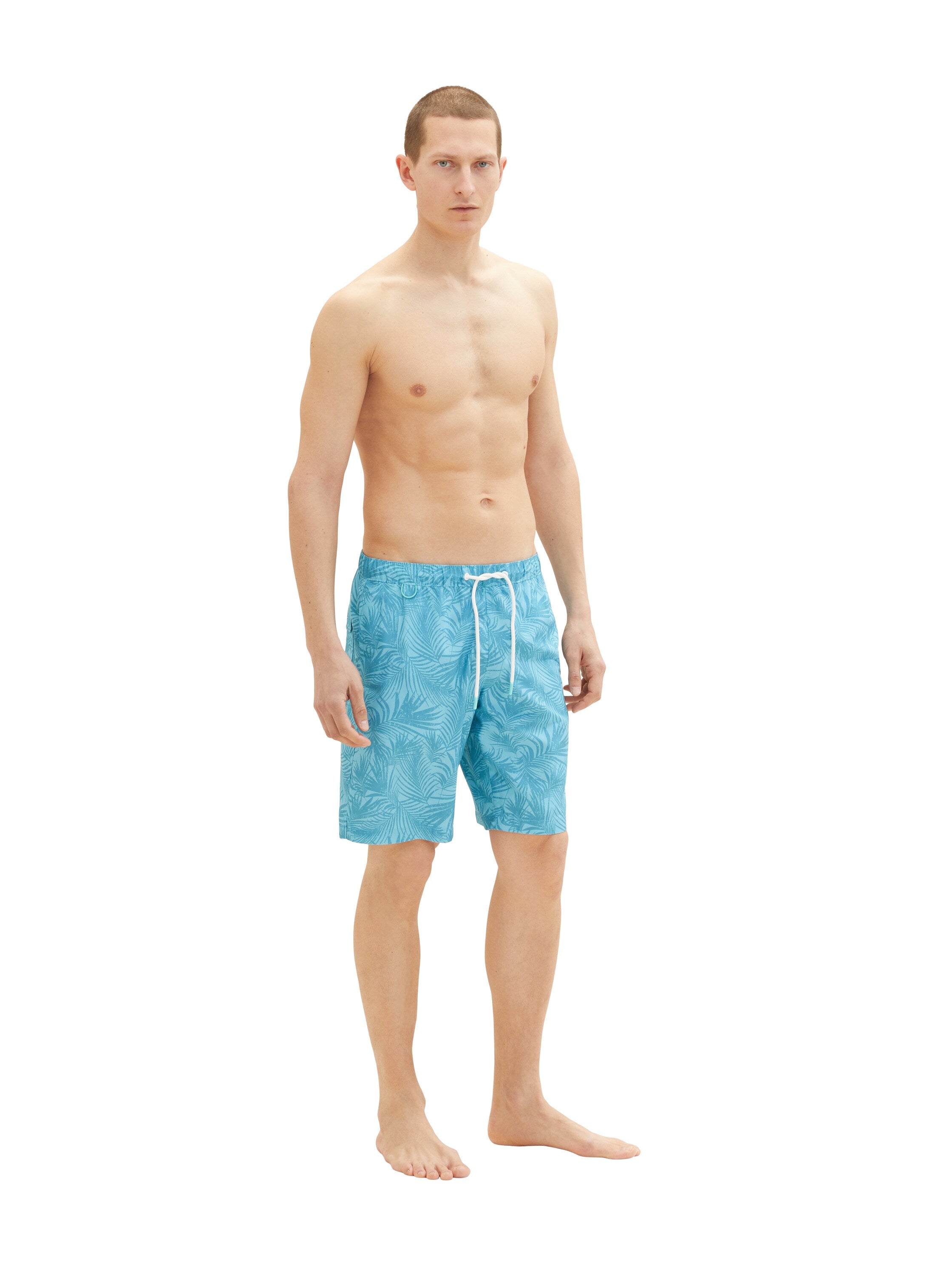 Blue All-Over Print Swimming Trunks - BEVAVA