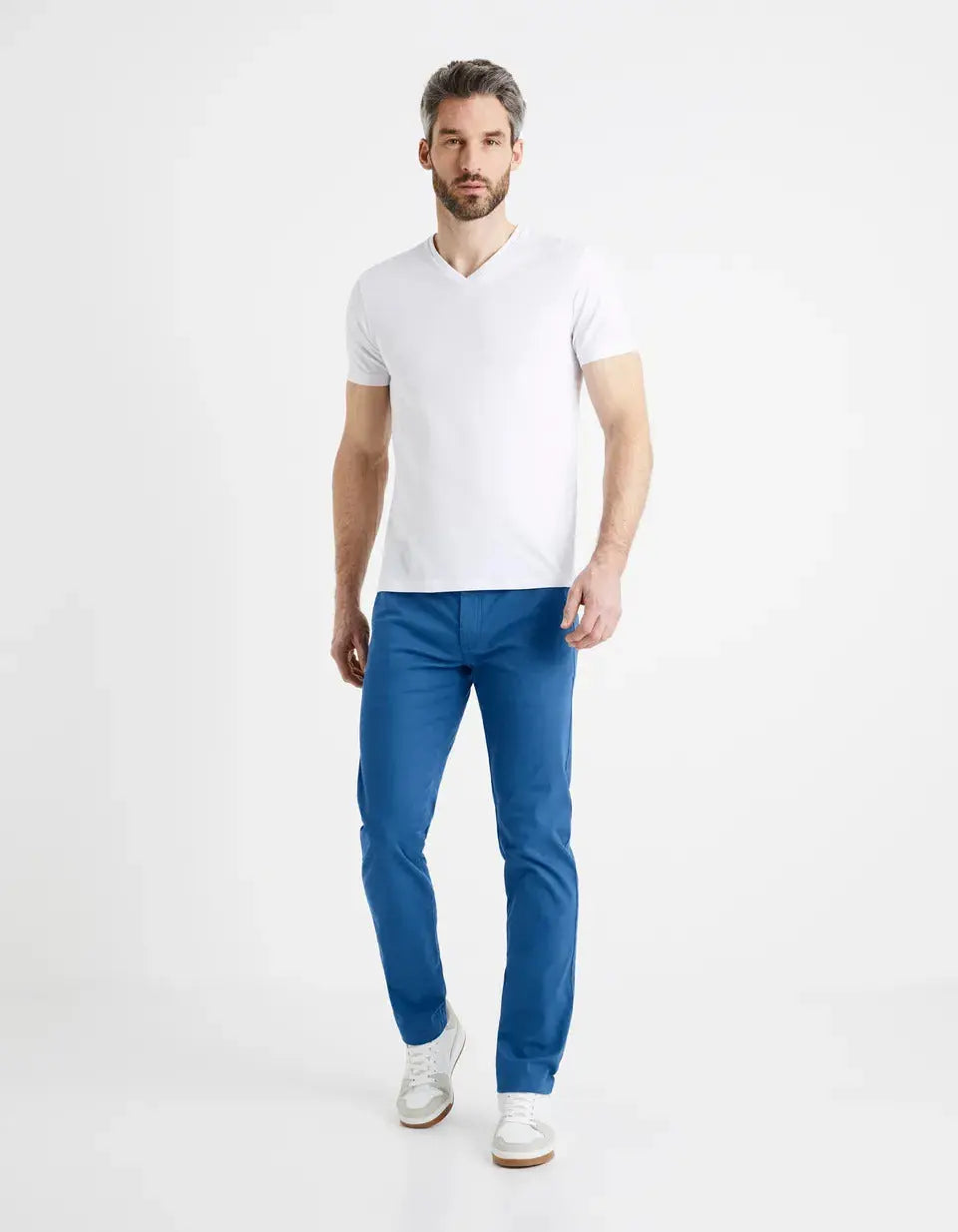 Blue Chino Trousers - BEVAVA