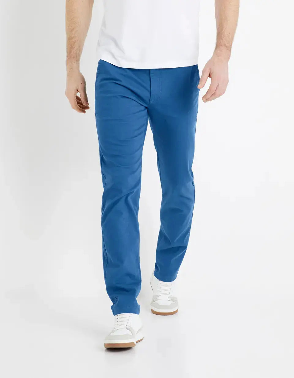 Blue Chino Trousers - BEVAVA