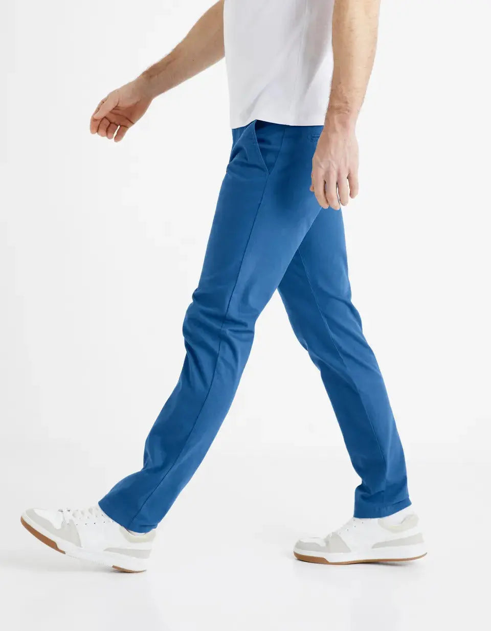 Blue Chino Trousers - BEVAVA