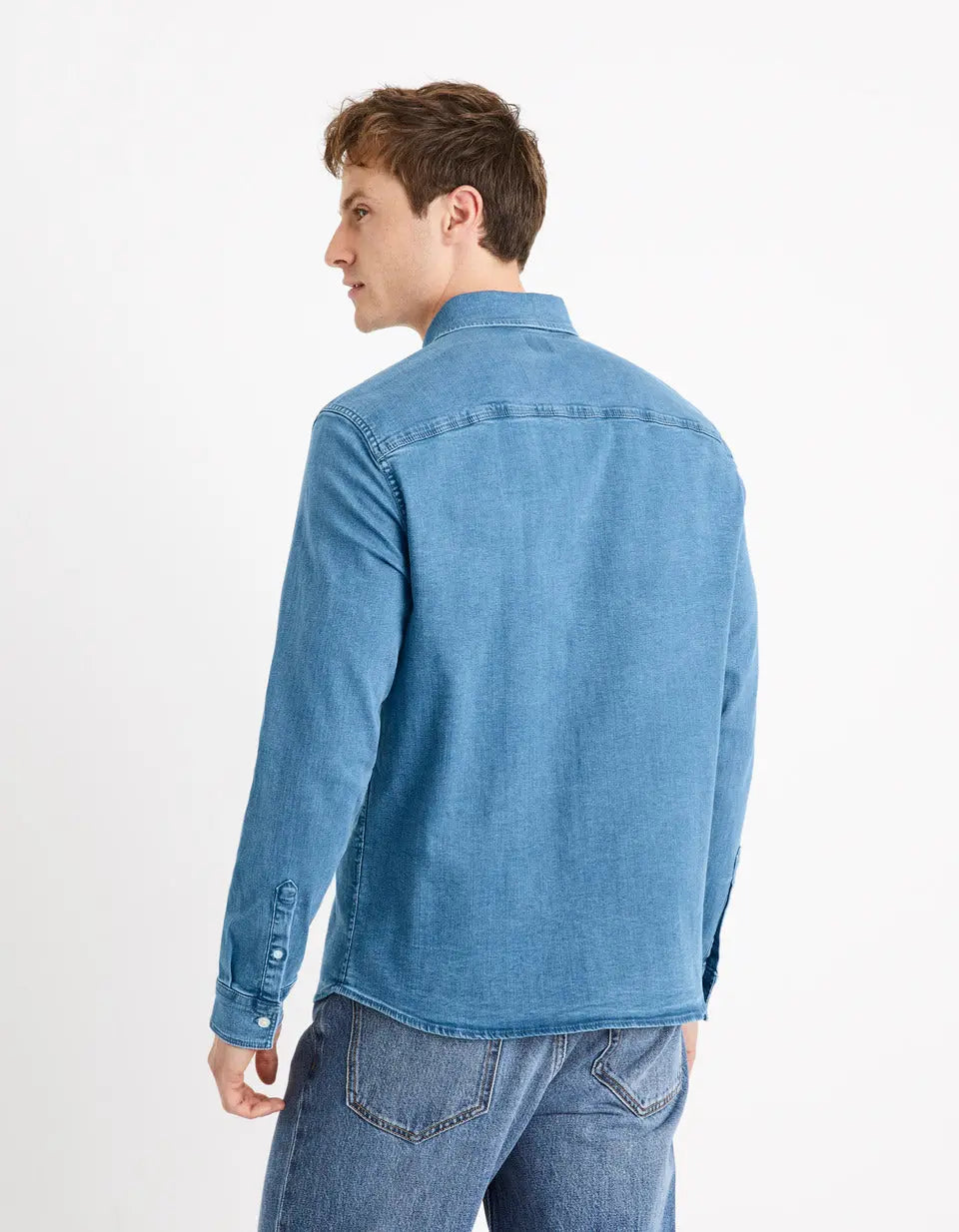 Blue Long Sleeve Shirt - BEVAVA