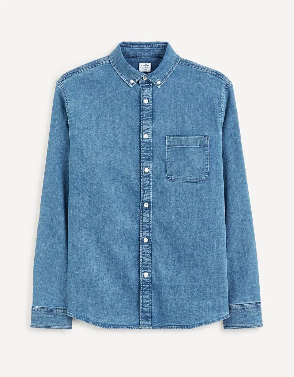Blue Long Sleeve Shirt - BEVAVA