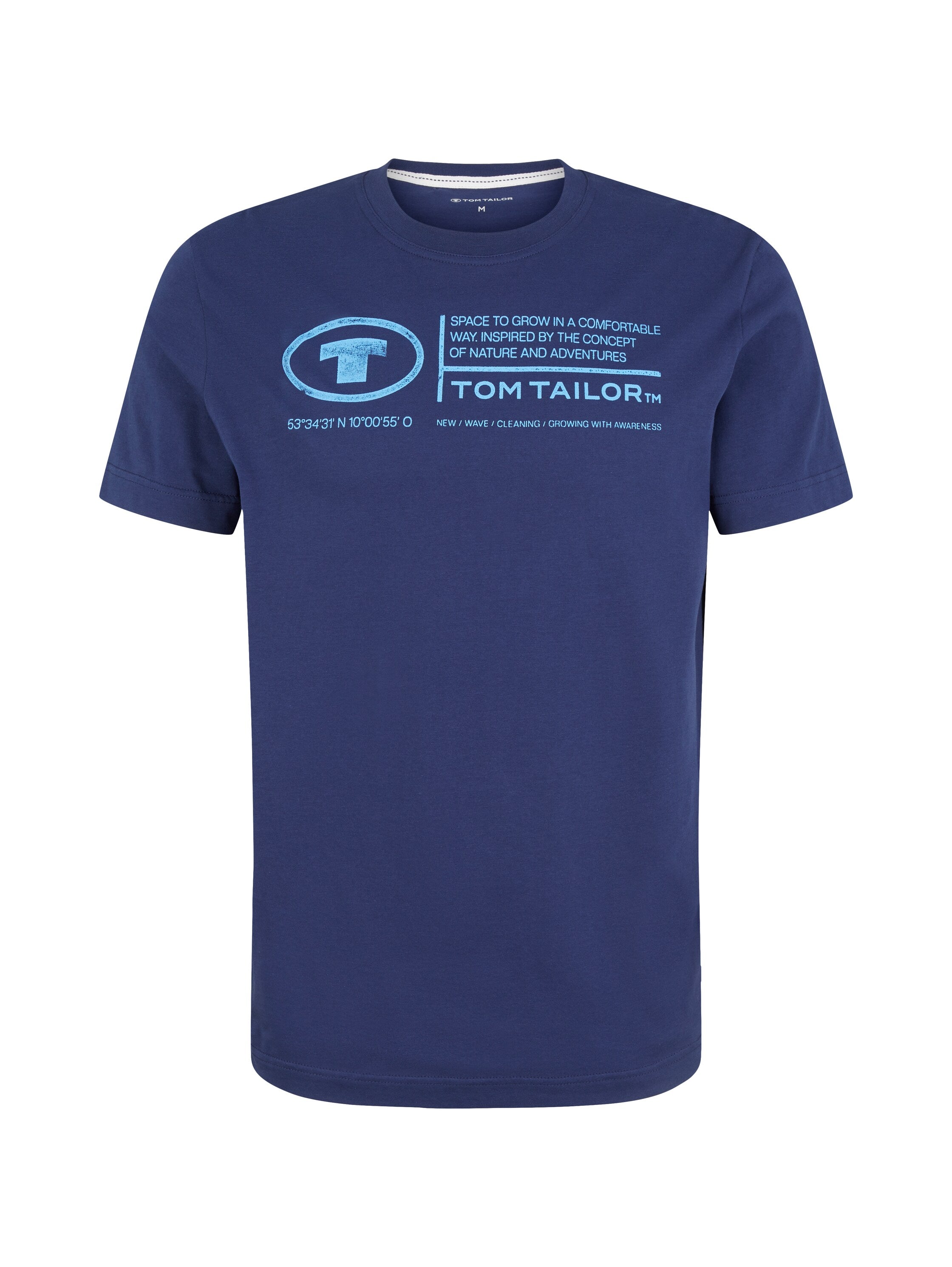 Blue Short Sleeve Graphic T-Shirt - BEVAVA