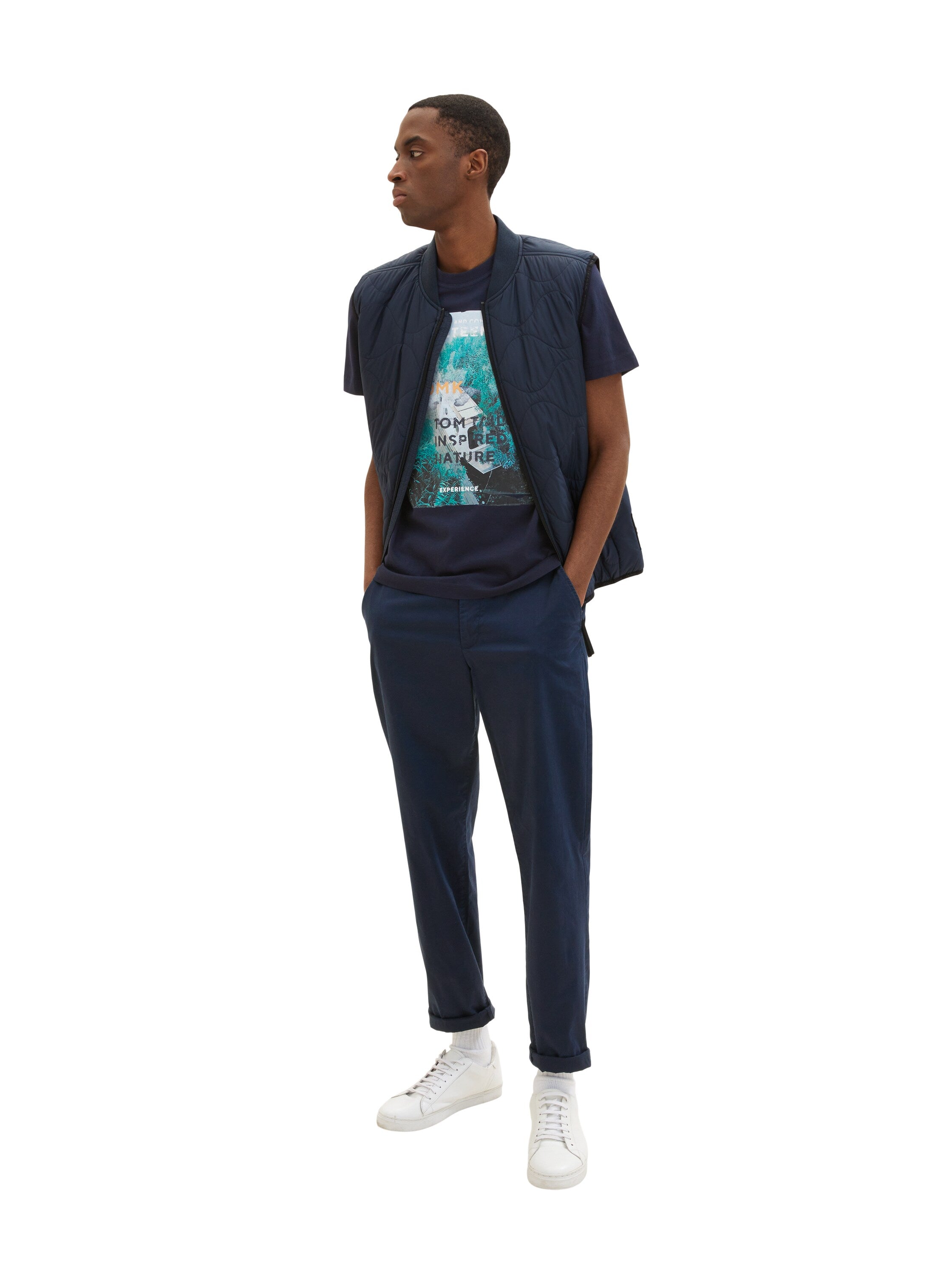 Blue Short Sleeve Graphic T-Shirt