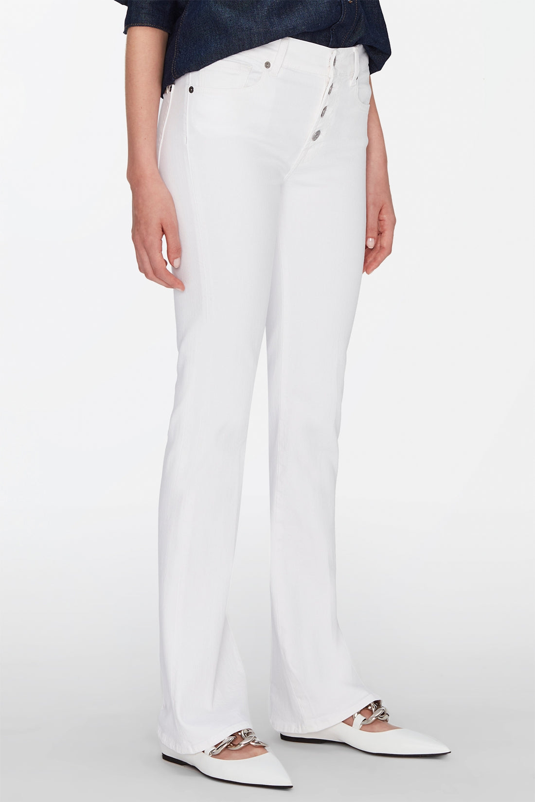 Bootcut Tailorless Optic With Exposed Buttons - BEVAVA