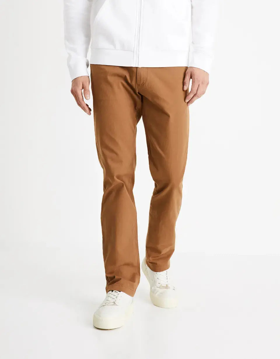 Brown Chino Trousers - BEVAVA