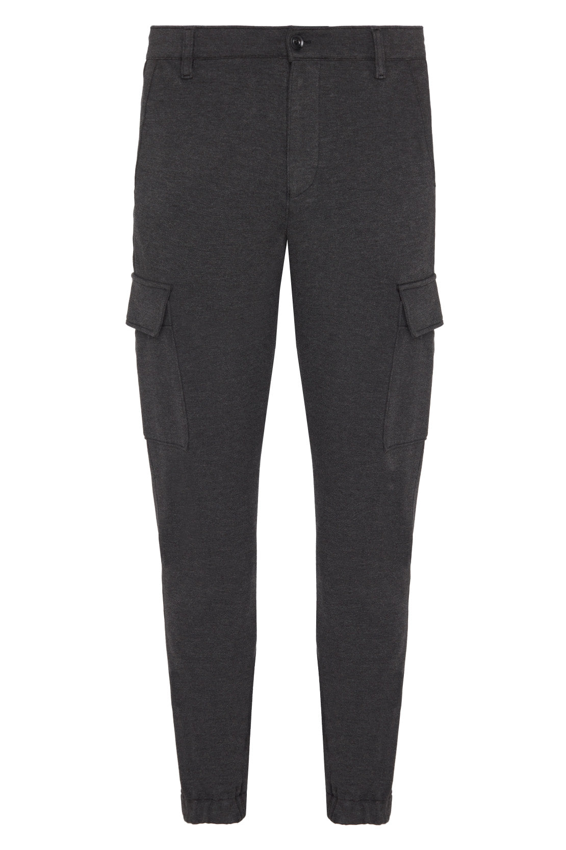 Cargo Chino Double Knit Grey Melange - BEVAVA