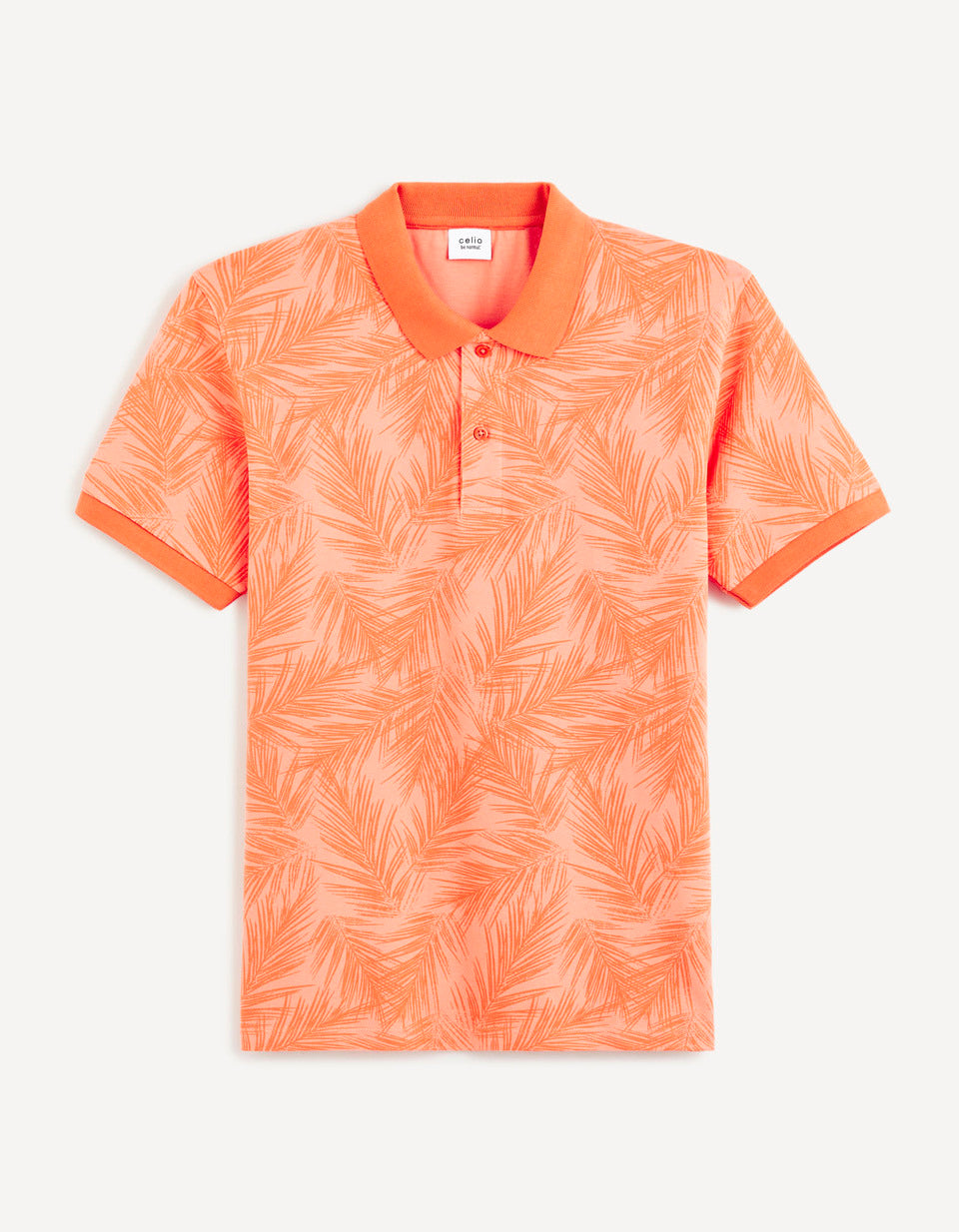 100% Cotton Pique Polo Shirt - Terracotta - 02