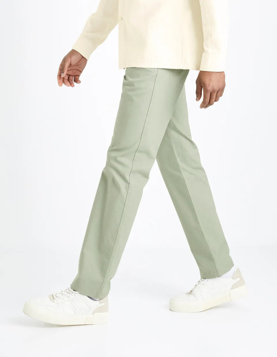 Grey Chino Trousers - BEVAVA