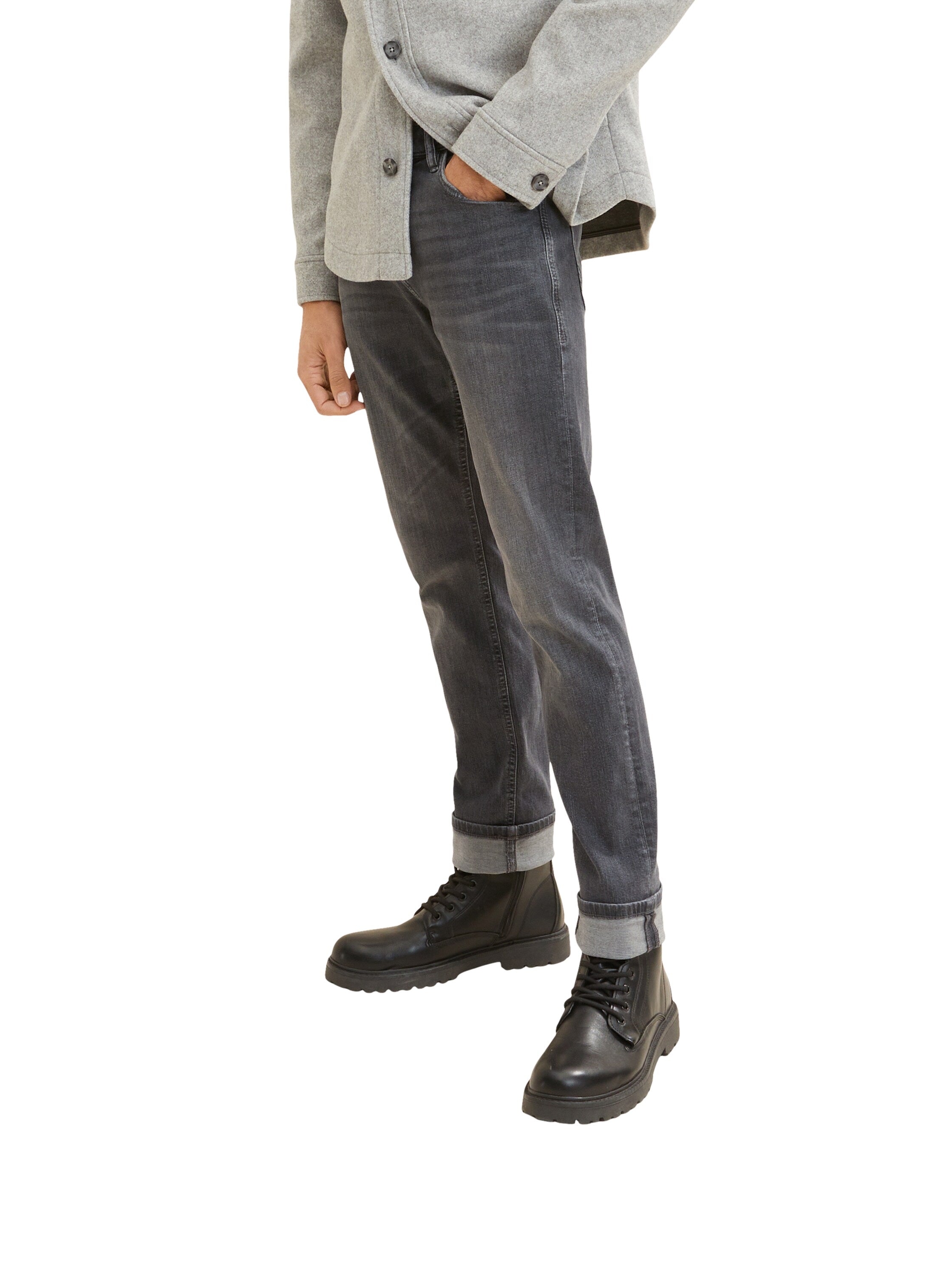 Grey Standard Fit Jeans - BEVAVA