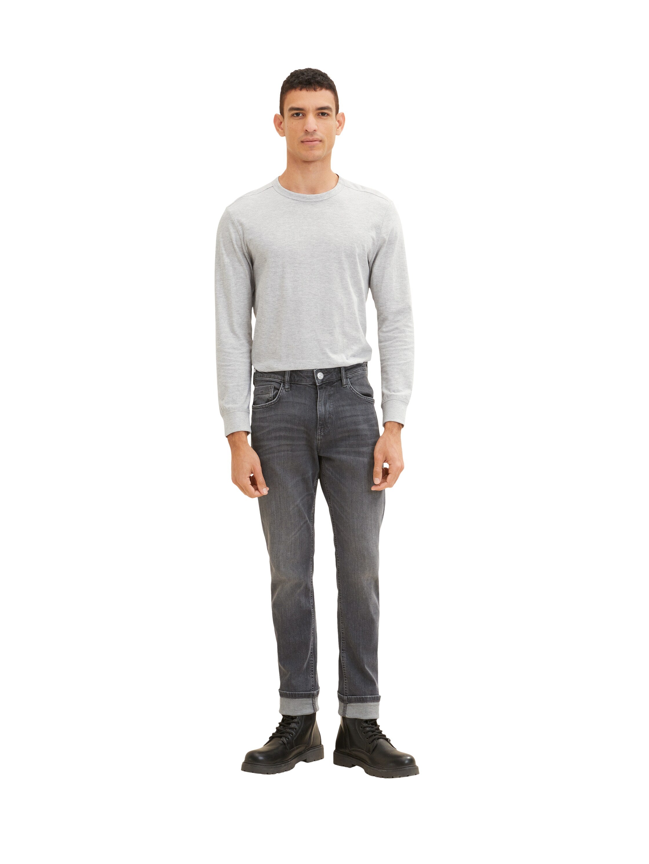 Grey Standard Fit Jeans - BEVAVA