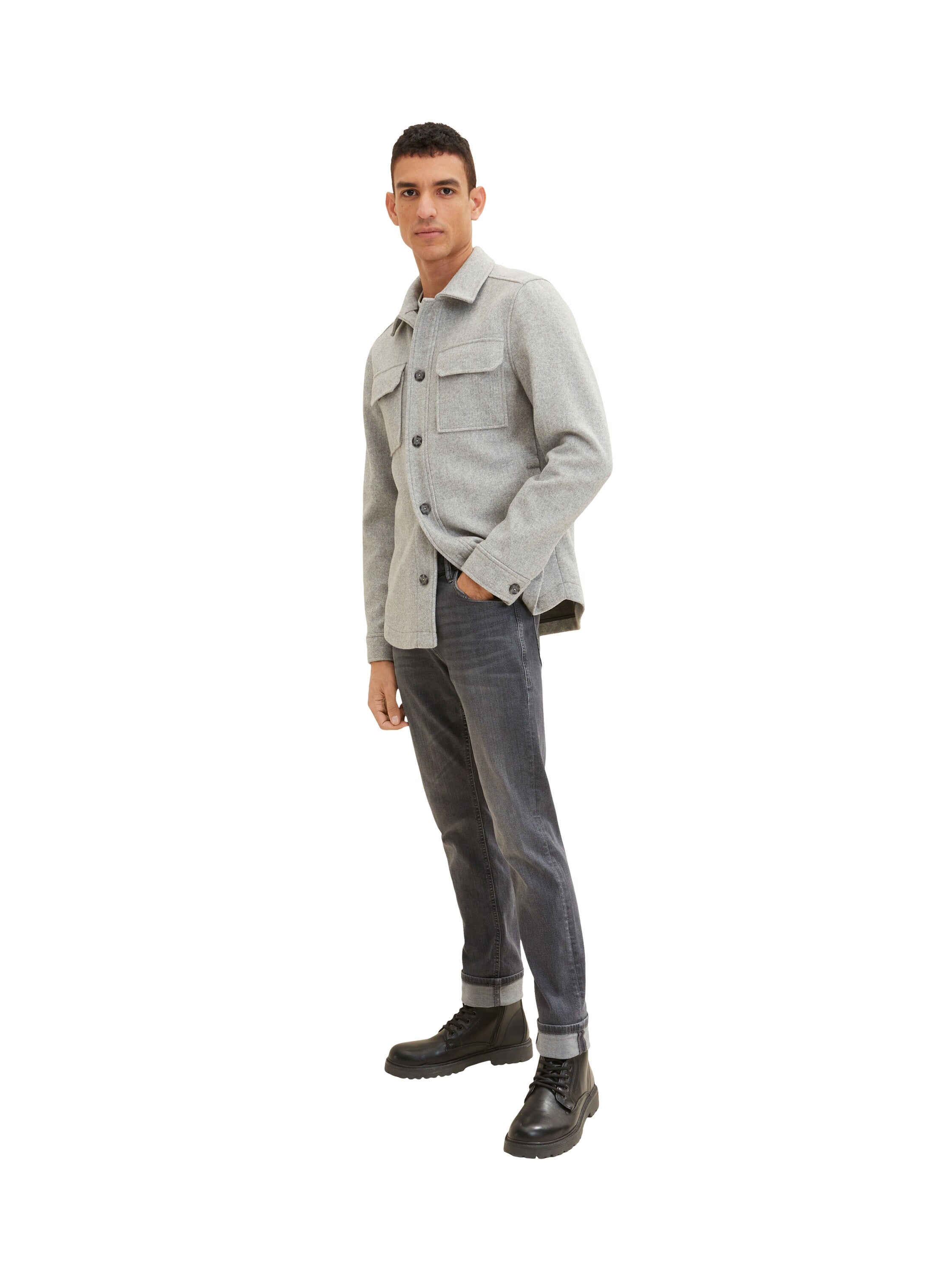 Grey Standard Fit Jeans - BEVAVA