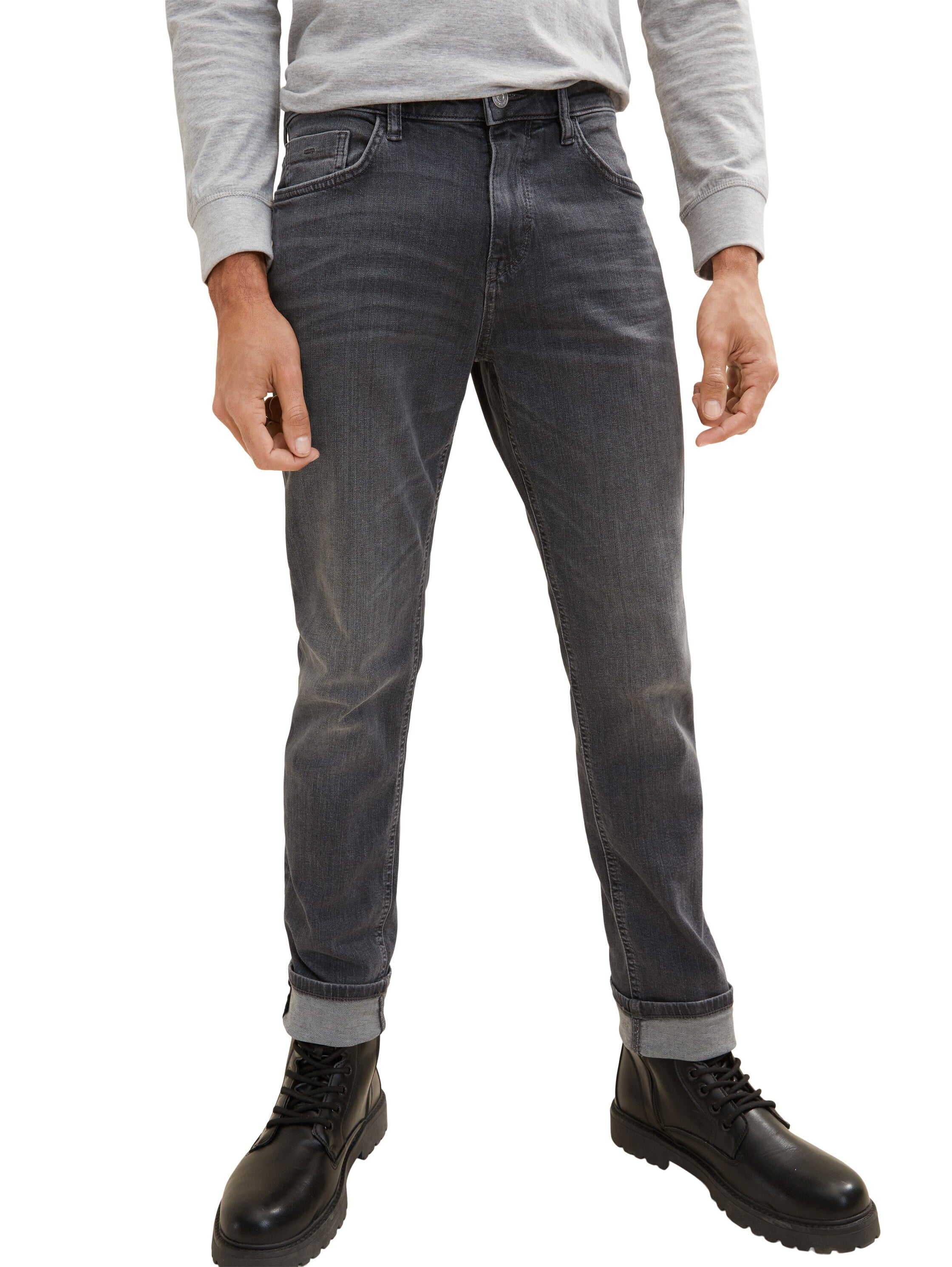 Grey Standard Fit Jeans - BEVAVA