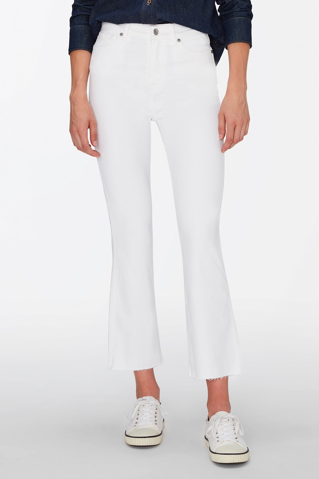 Hw Slim Kick Optic With Raw Cut Hem - BEVAVA