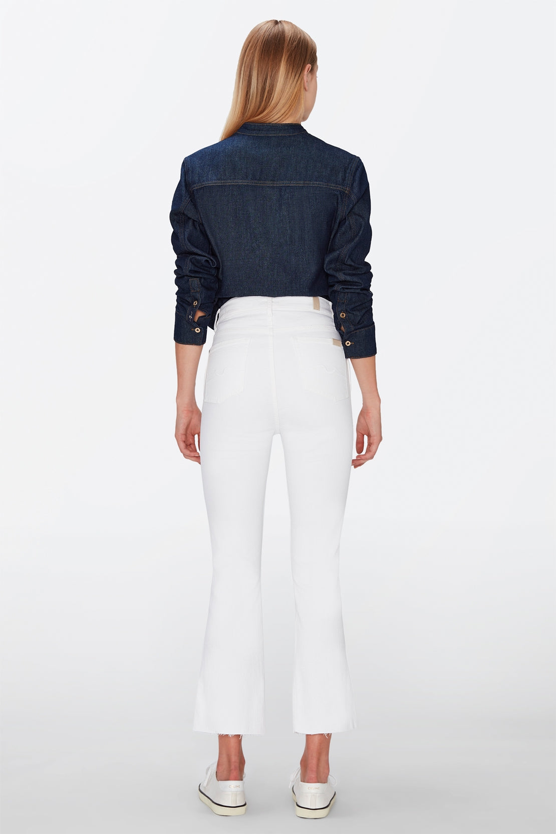 Hw Slim Kick Optic With Raw Cut Hem - BEVAVA