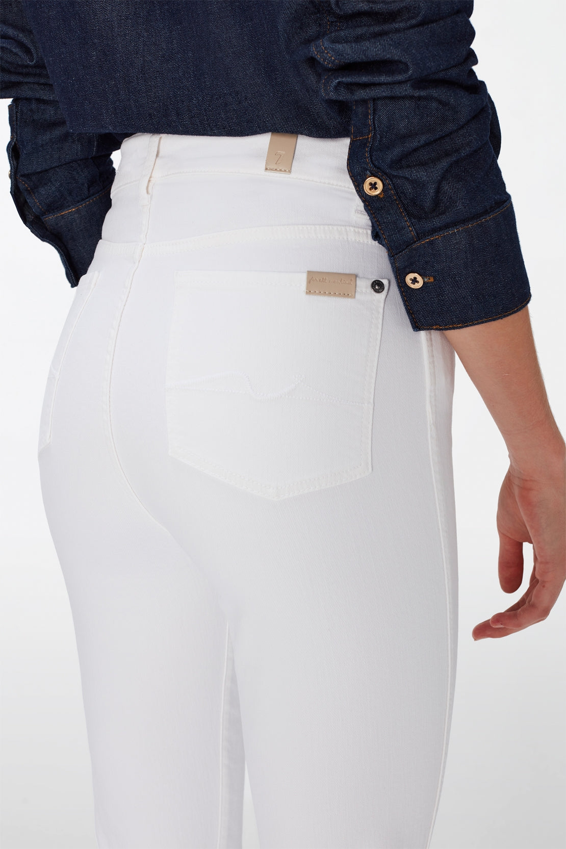 Hw Slim Kick Optic With Raw Cut Hem - BEVAVA