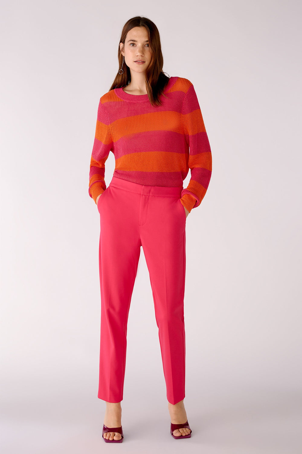 Knitted Jumper With Stripes - BEVAVA