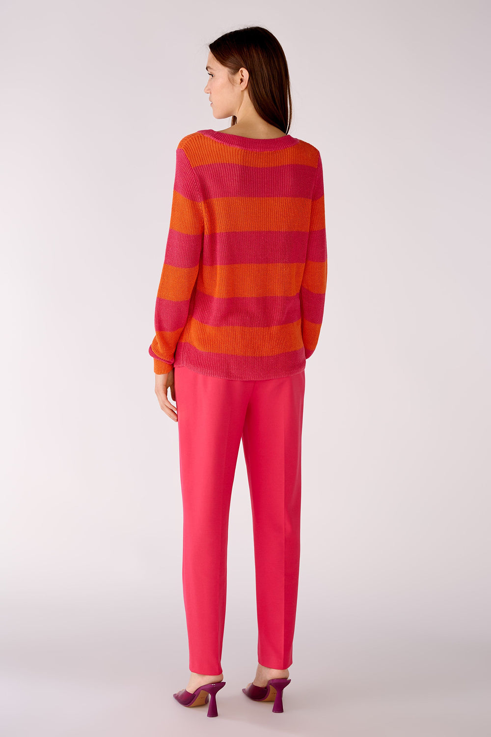 Knitted Jumper With Stripes - BEVAVA