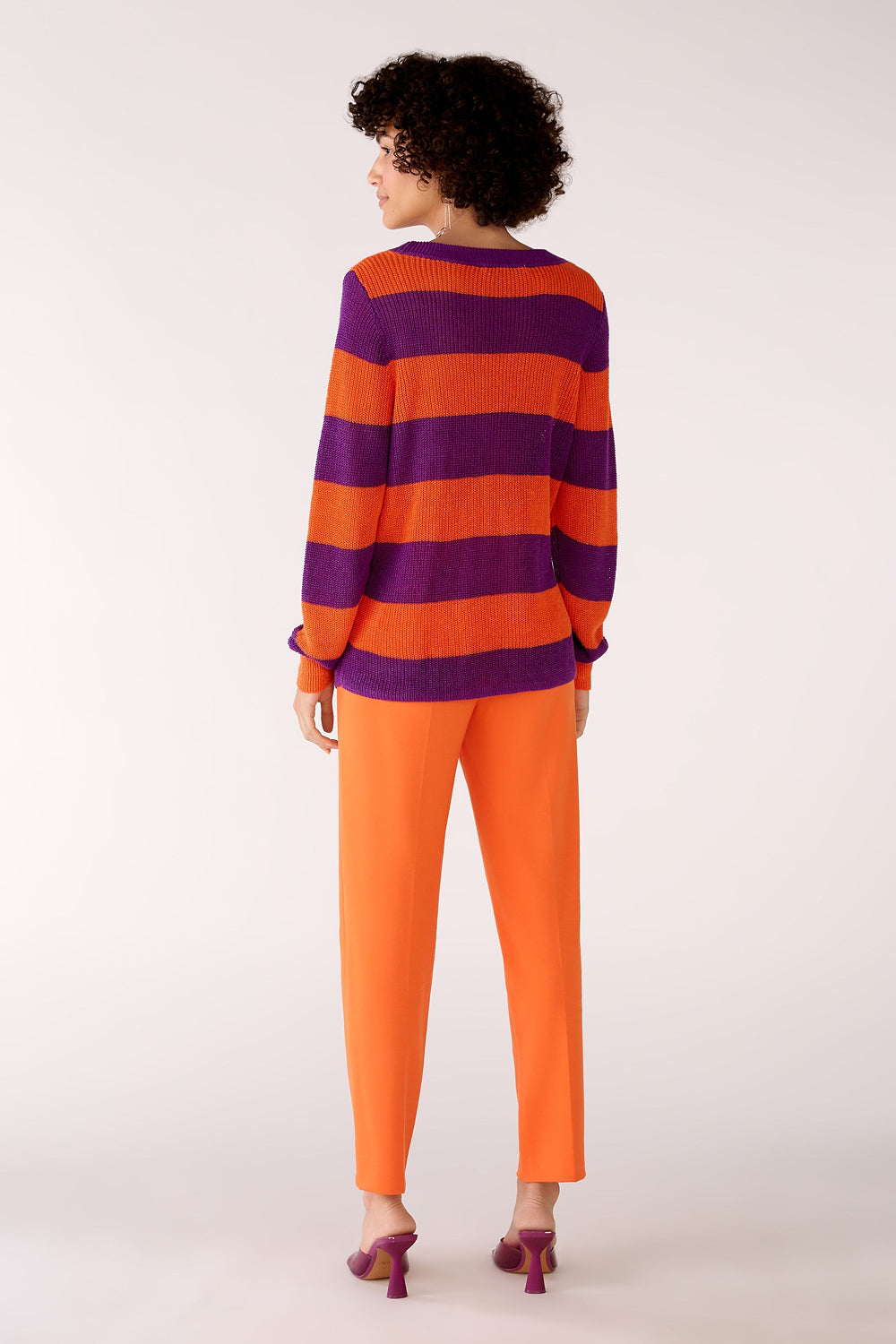 Knitted Jumper With Stripes - BEVAVA