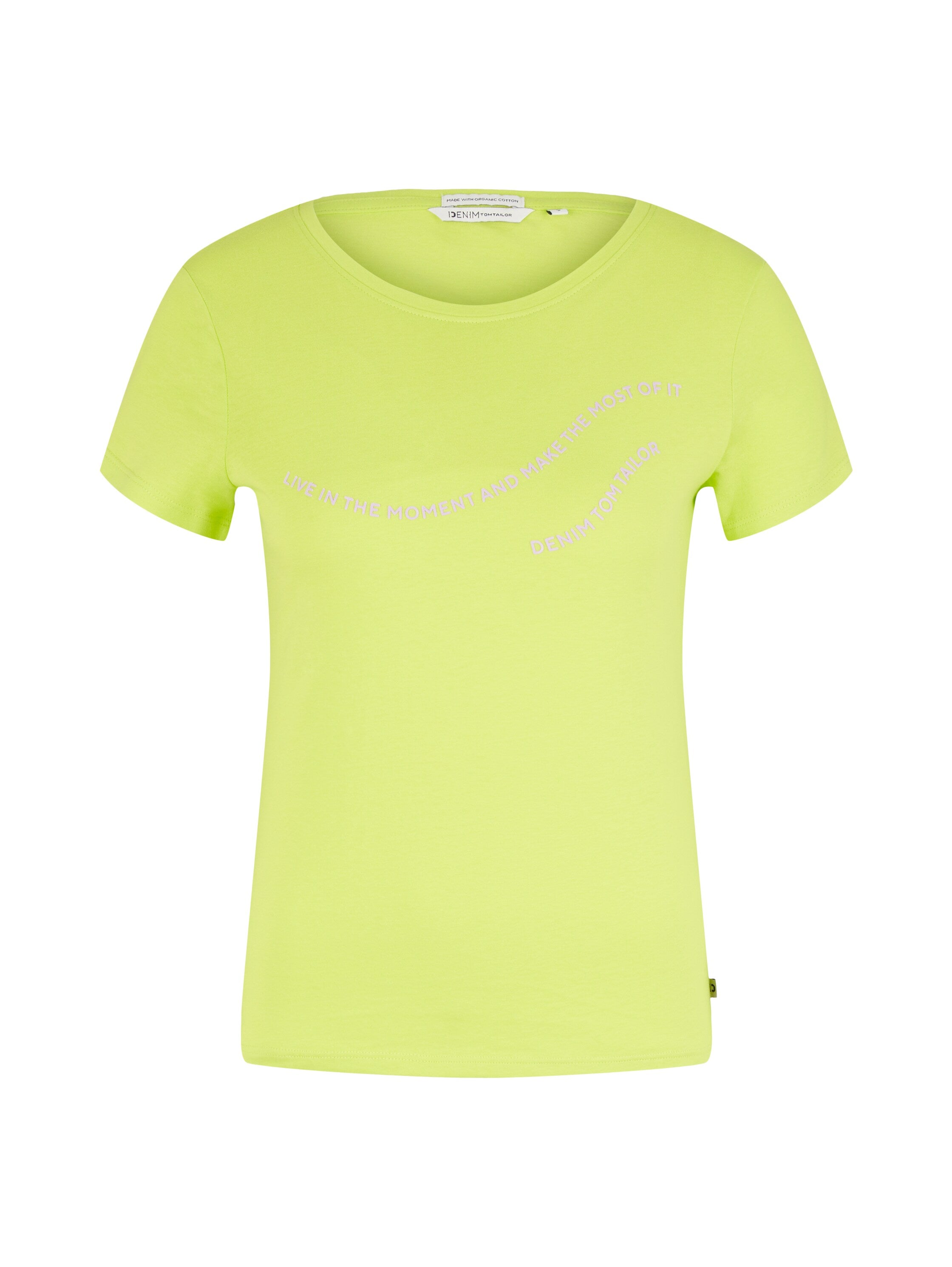 Lime Green Short Sleeve Graphic Crew Neck T-Shirt - BEVAVA