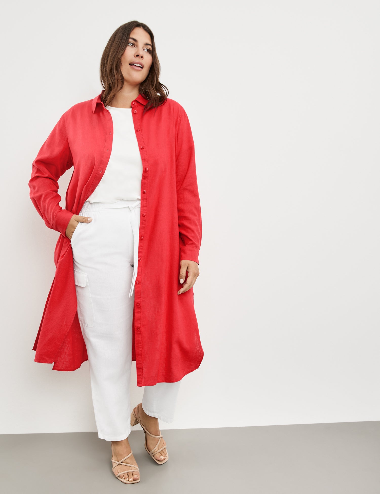 Long Blouse In A Linen Blend