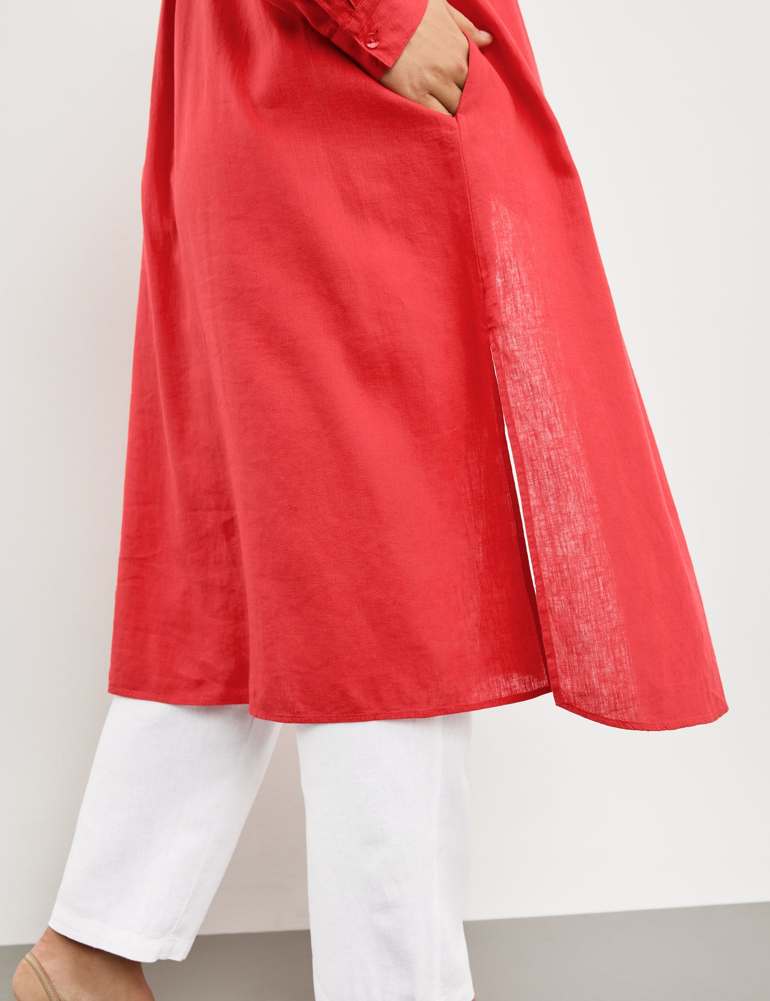 Long Blouse In A Linen Blend