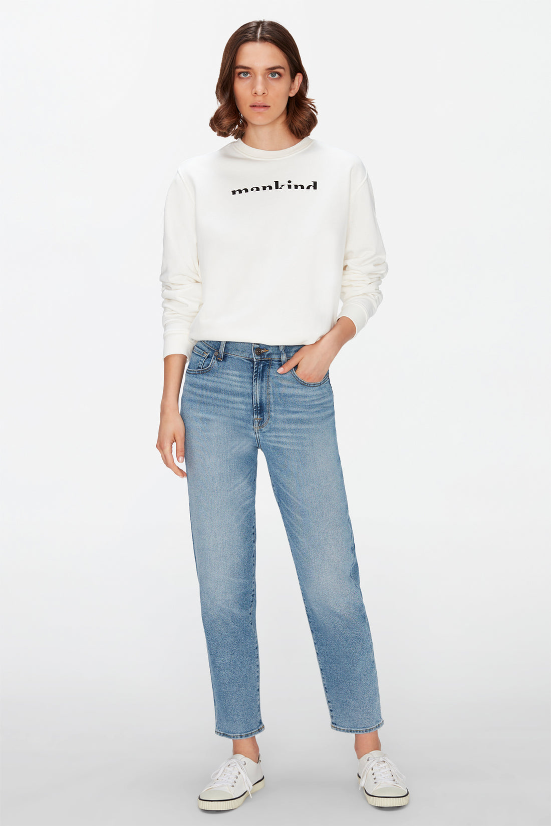 Mankind Sweatshirt Cotton Milk