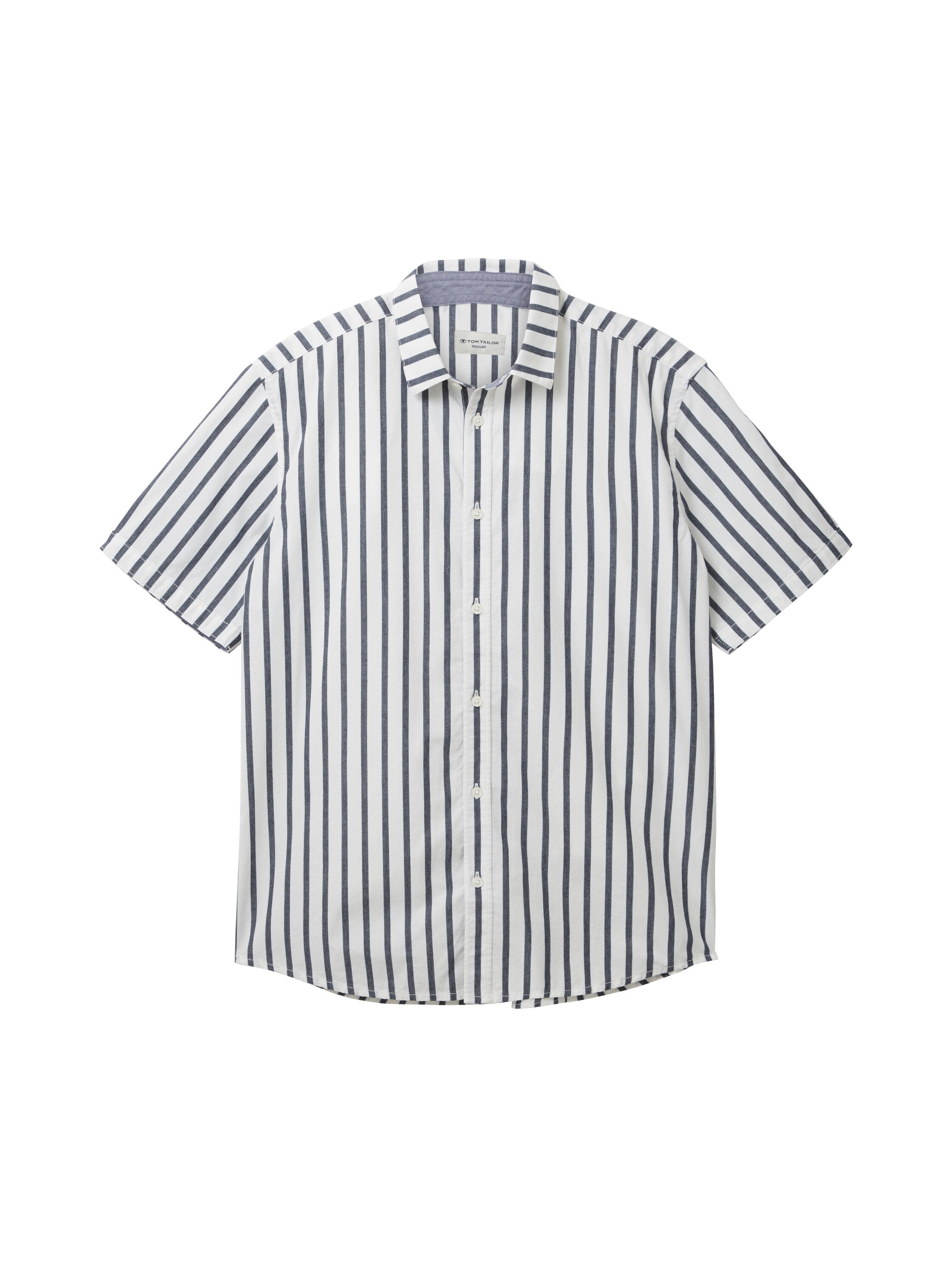 Multi-Color Short Sleeve Striped Shirt Tom Tailor