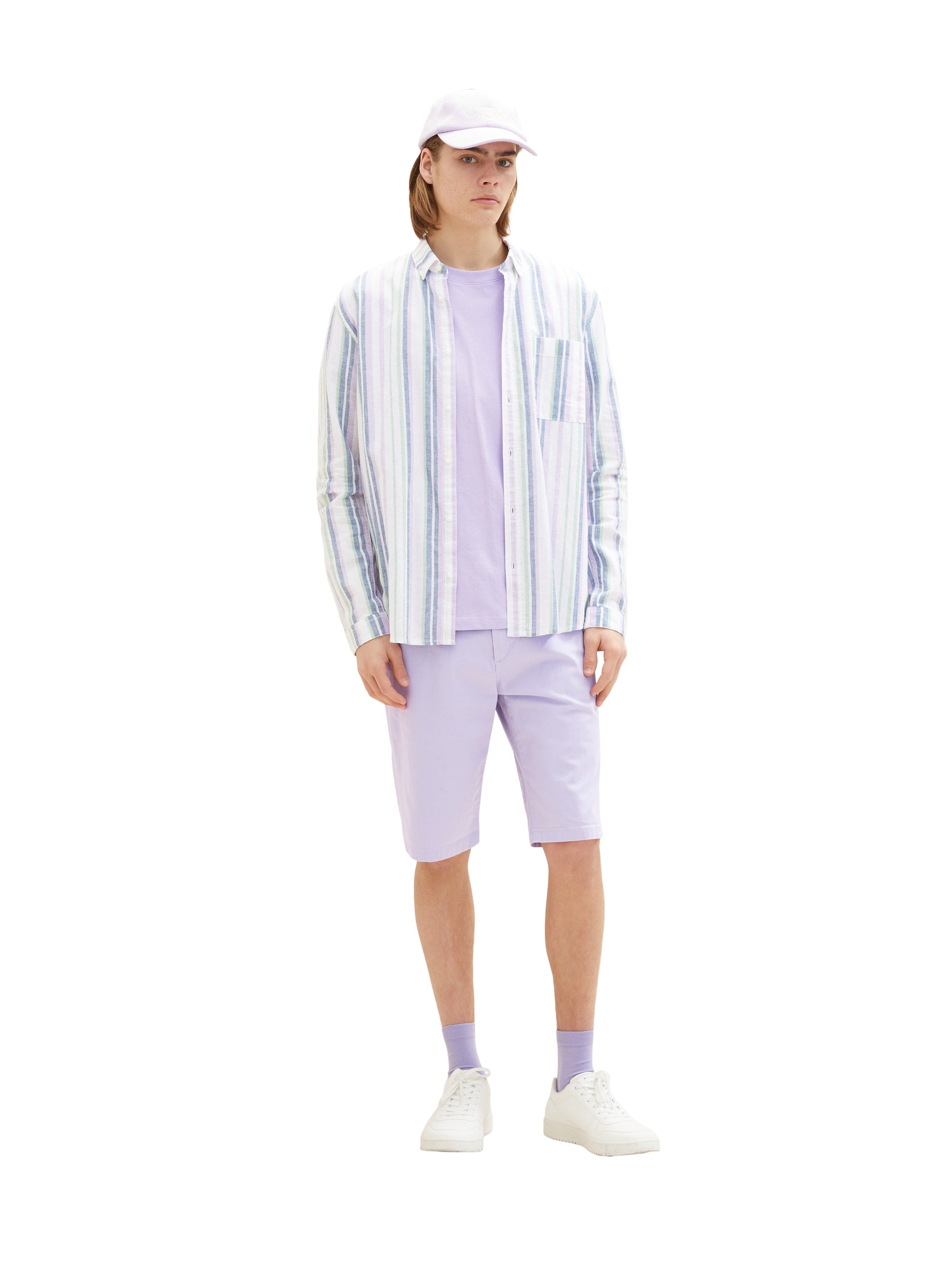 Multi-Color Striped Long Sleeve Shirt - BEVAVA