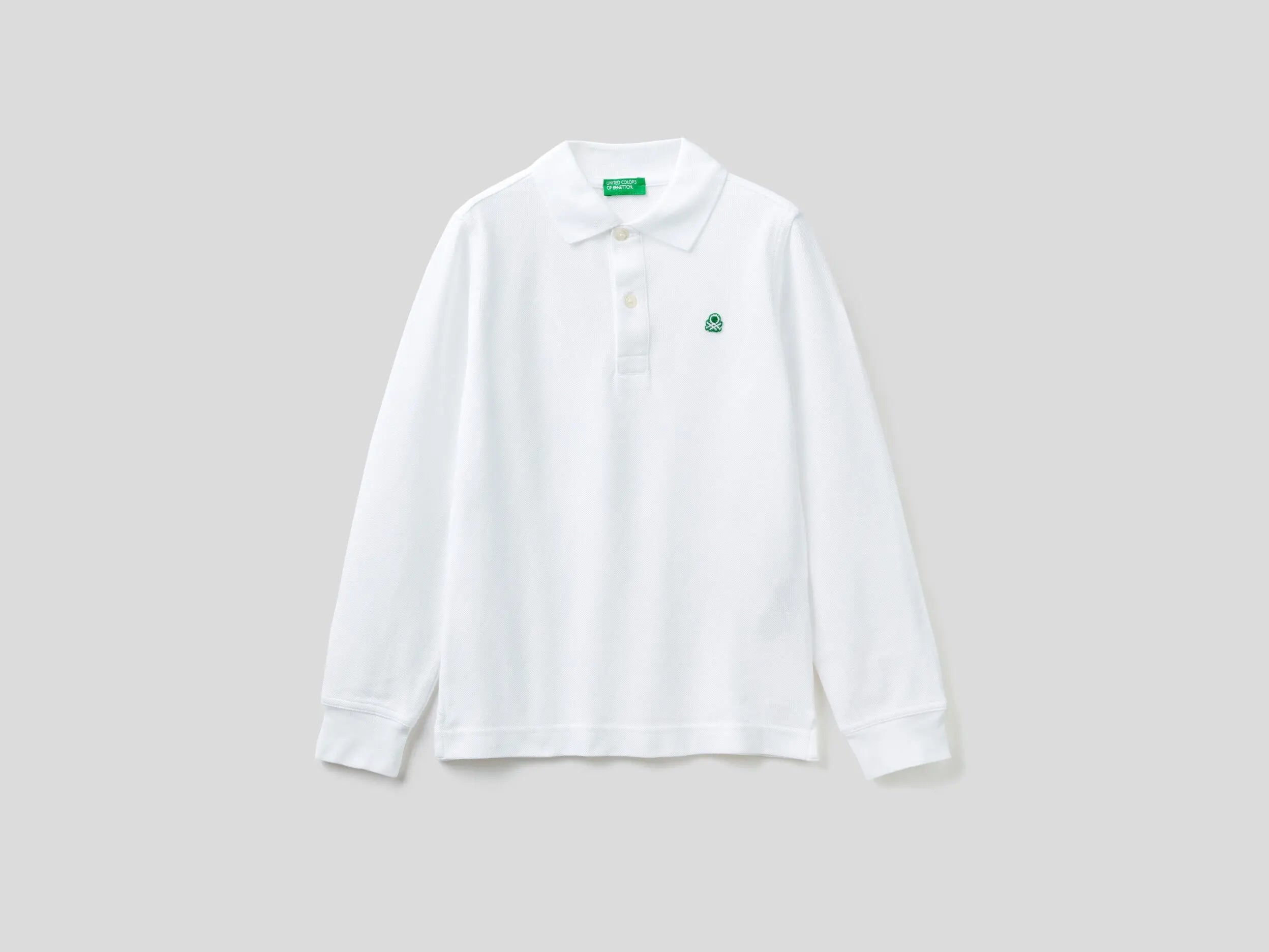 100% Organic Cotton Long Sleeve Polo - 01