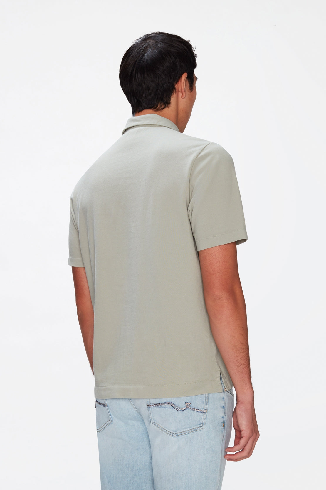 Polo Piquet Pewter Green