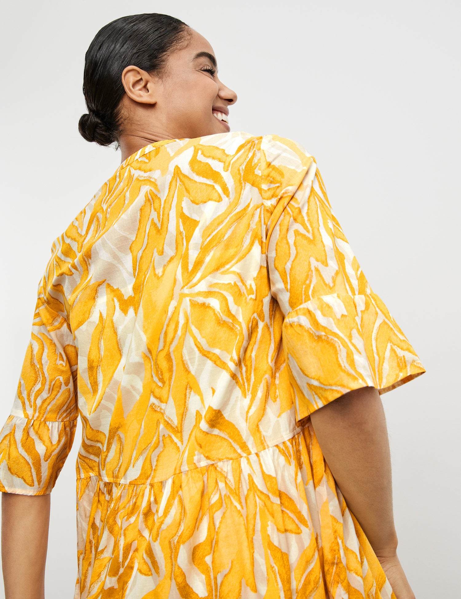 Short A-Line Dress With A Print