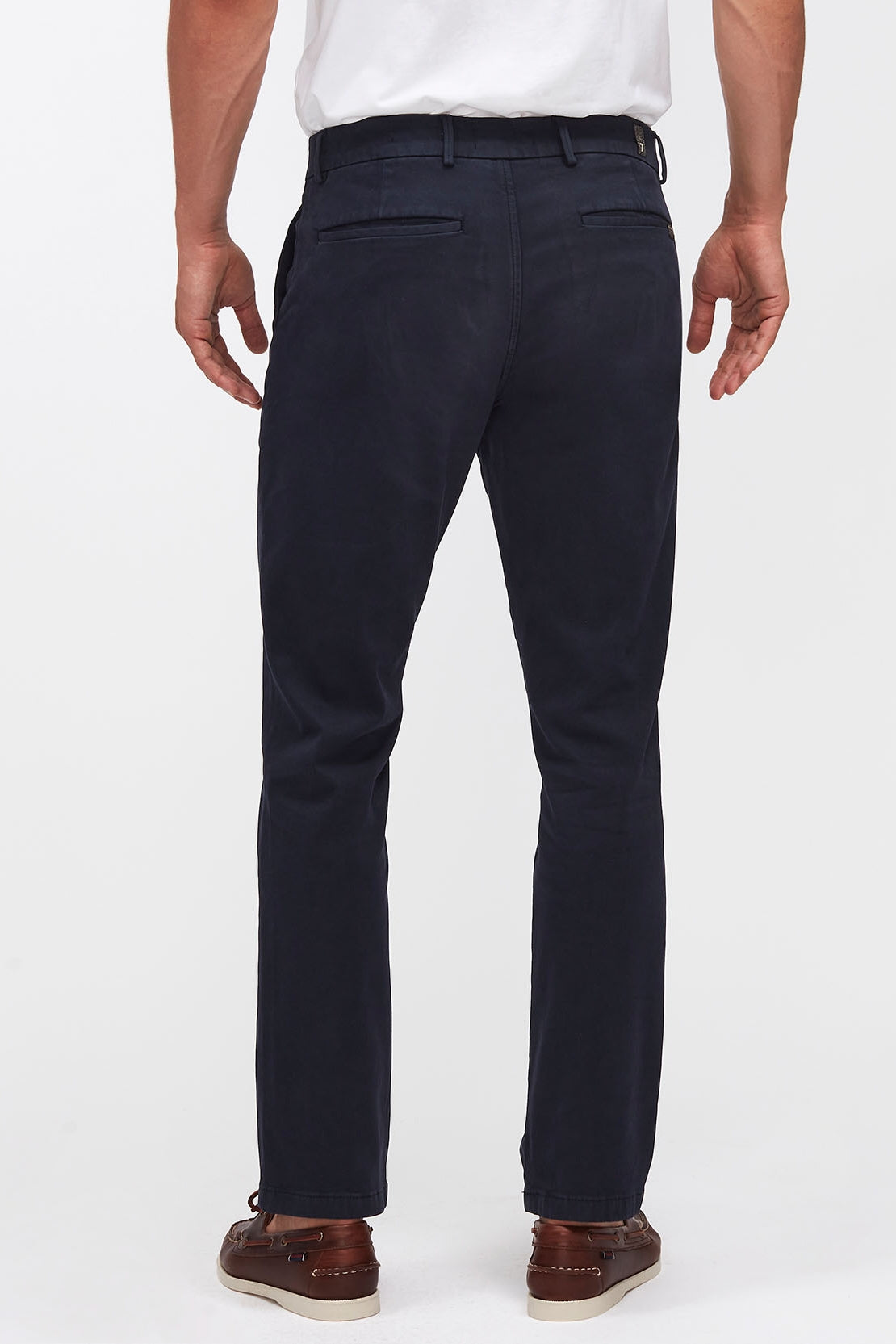 Slimmy Chino Luxe Performance Sateen Navy - BEVAVA