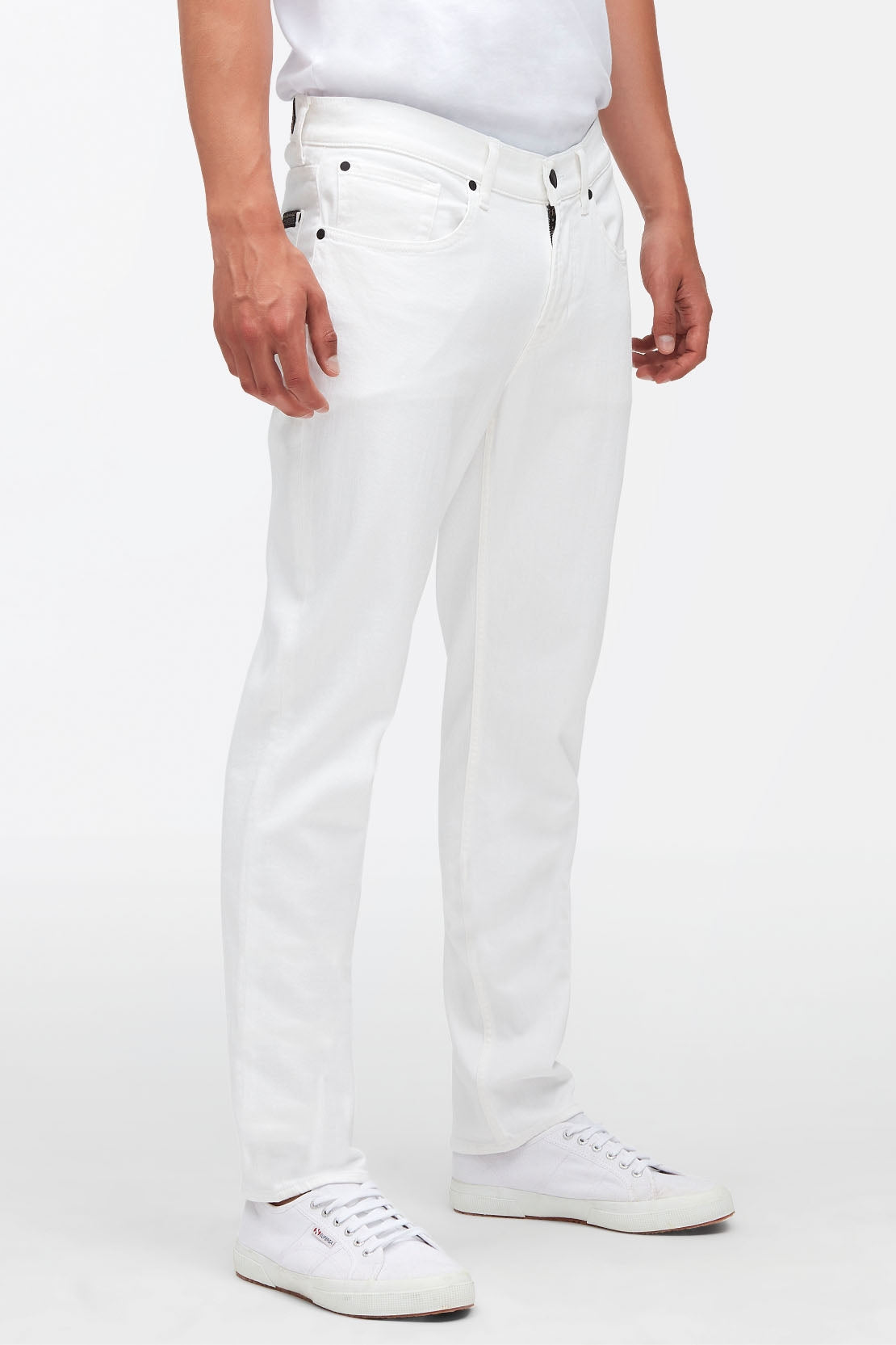 Slimmy Tapered Luxe Performance White White - BEVAVA