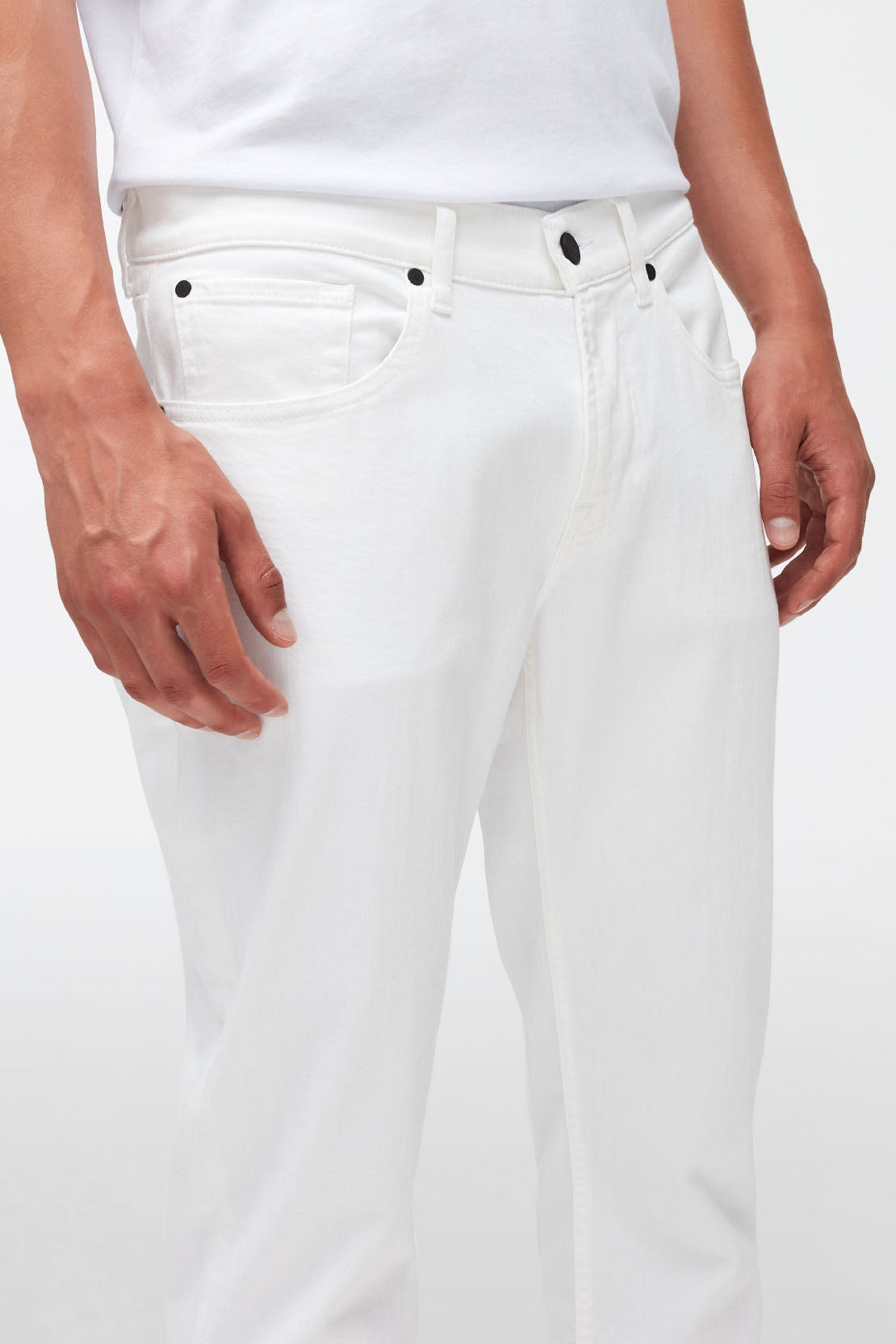 Slimmy Tapered Luxe Performance White White - BEVAVA