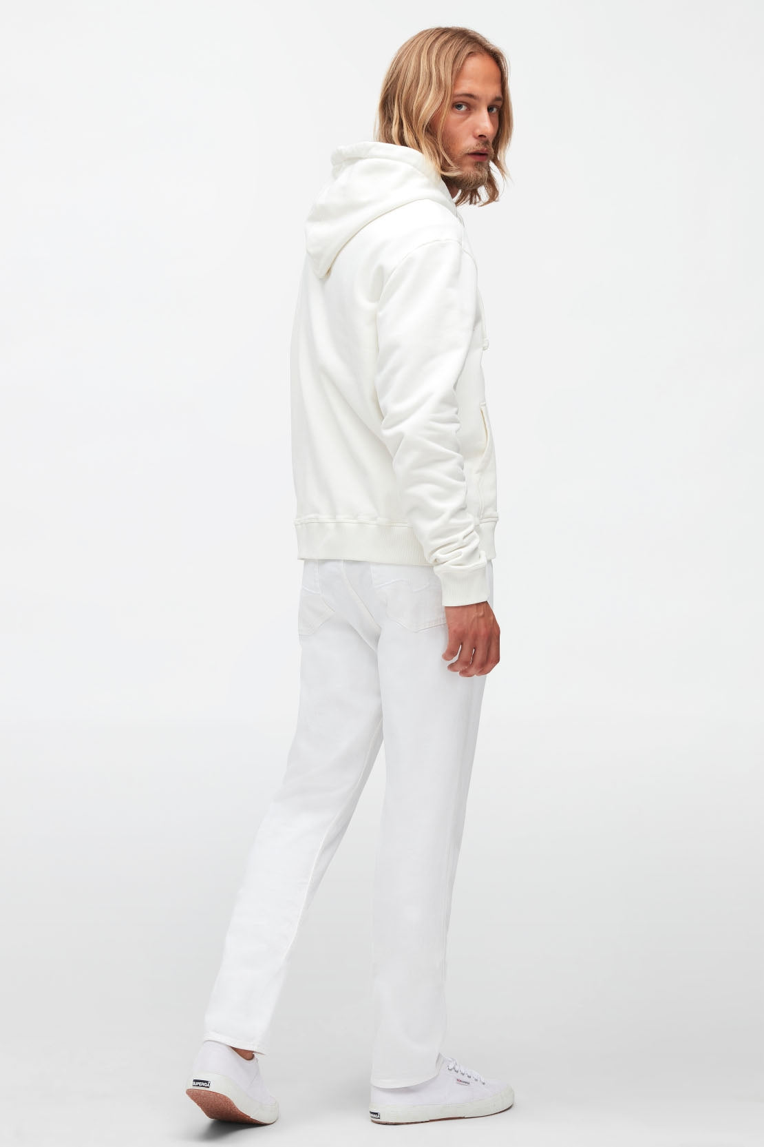 Slimmy Tapered Luxe Performance White White - BEVAVA