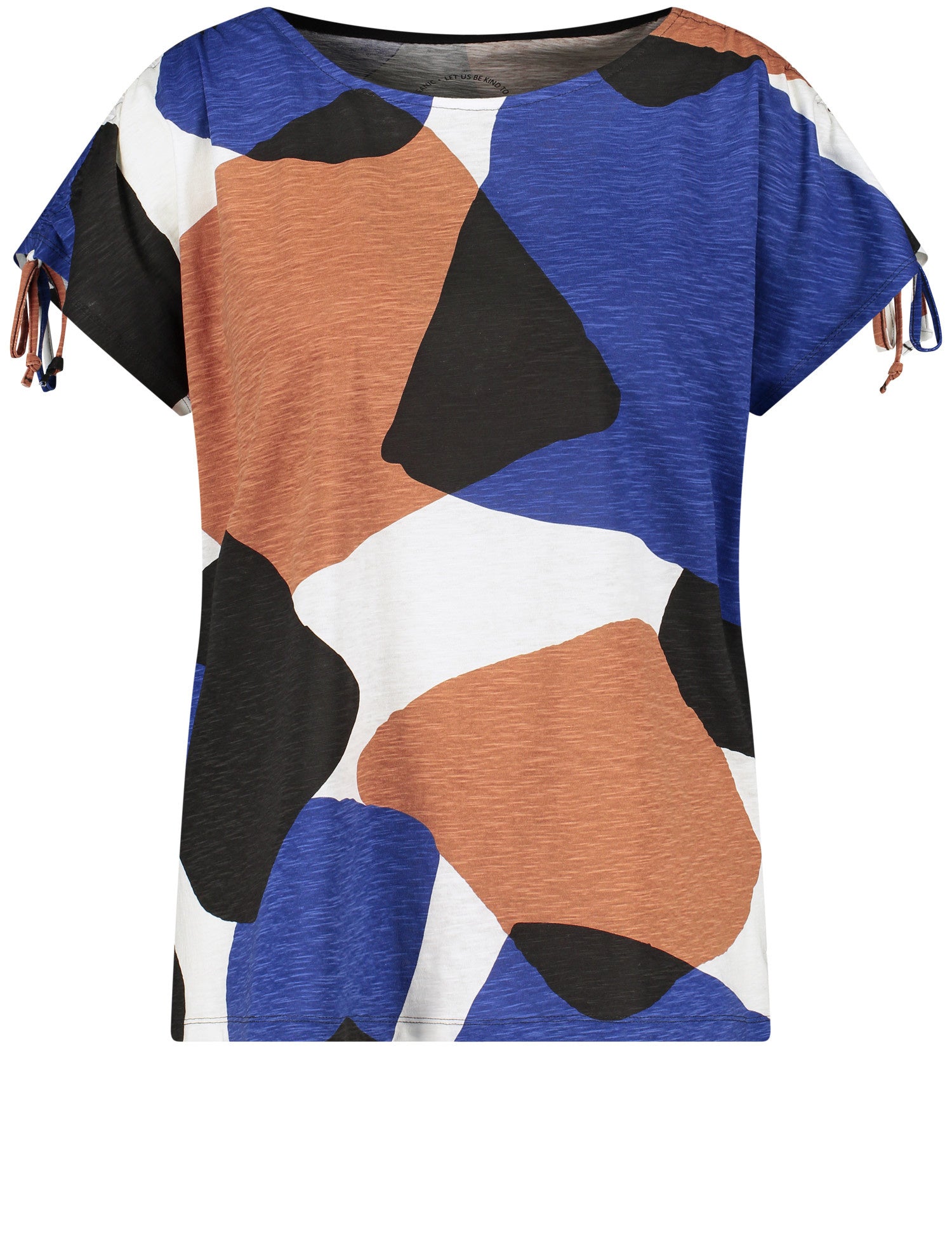 T-Shirt With Gathers At The Shoulders