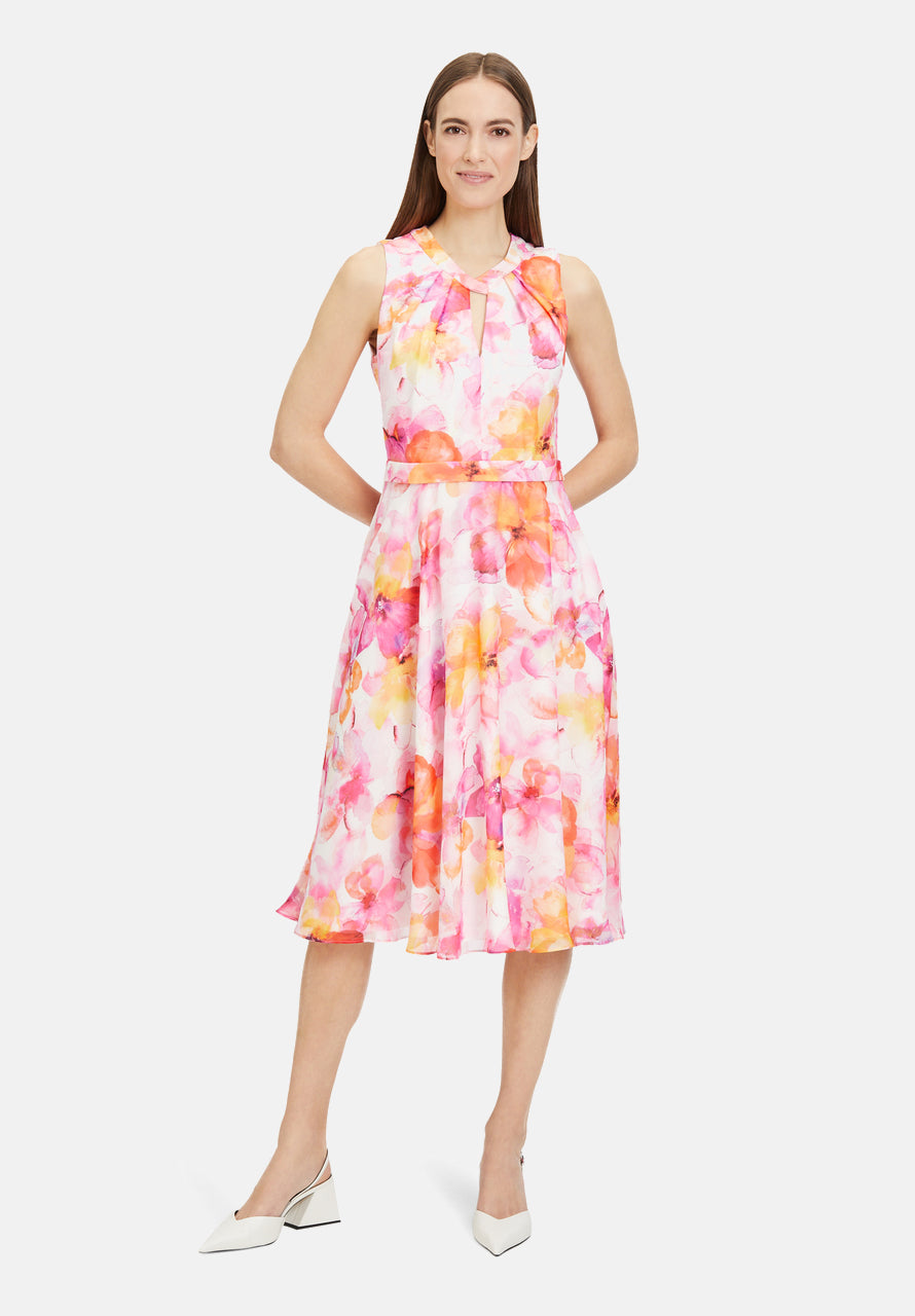 Vera Mont Chiffon Dress With Print