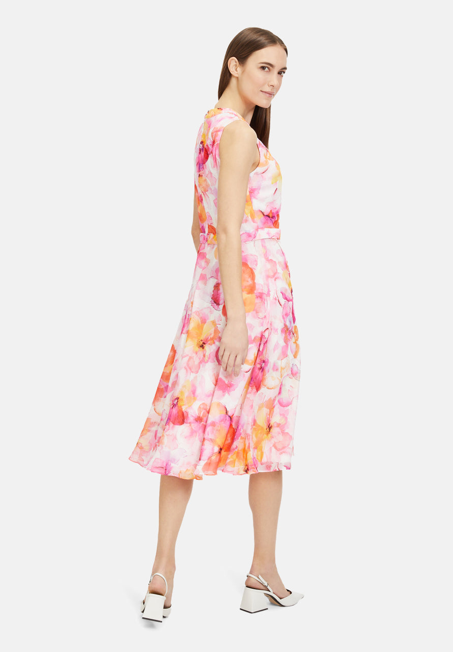 Vera Mont Chiffon Dress With Print