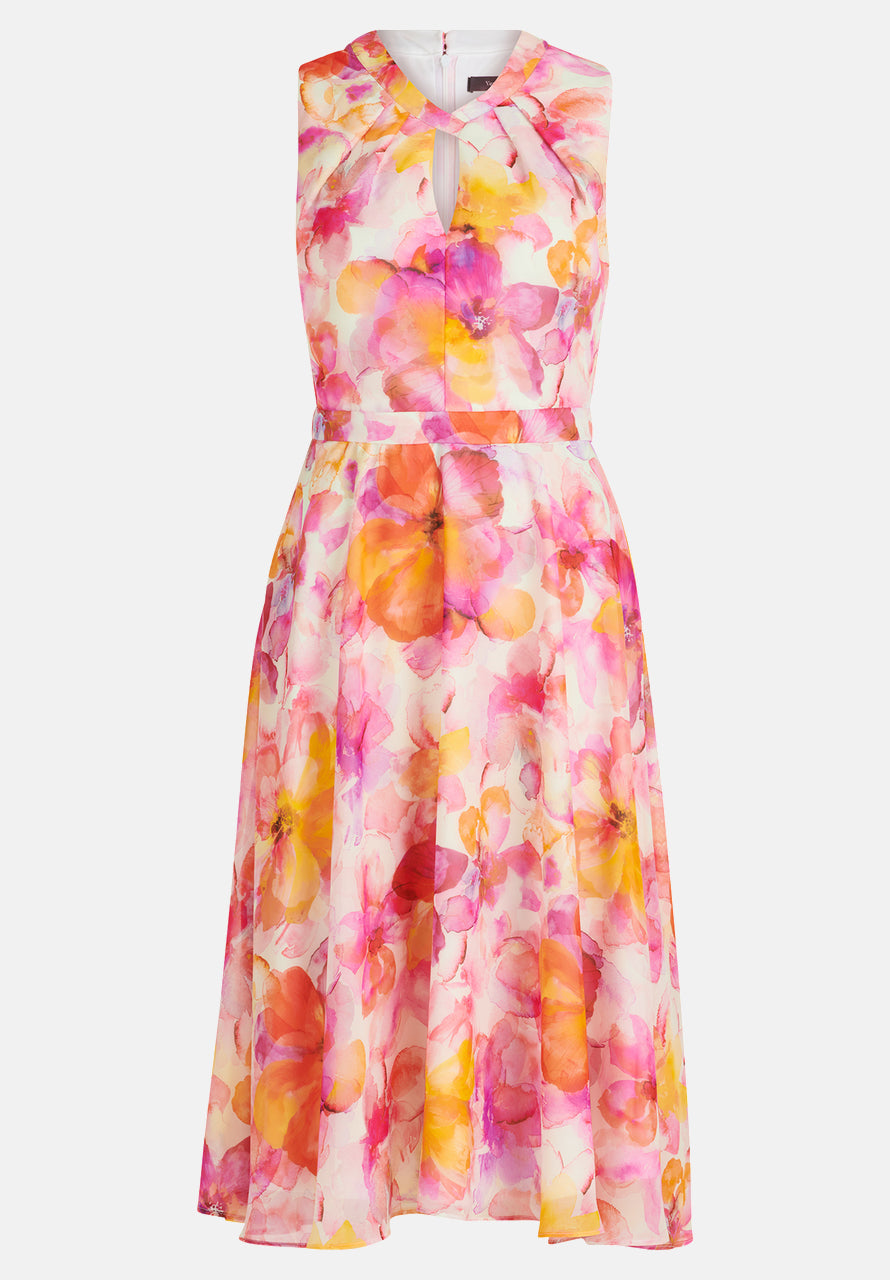 Vera Mont Chiffon Dress With Print