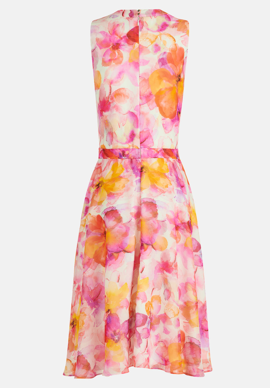 Vera Mont Chiffon Dress With Print