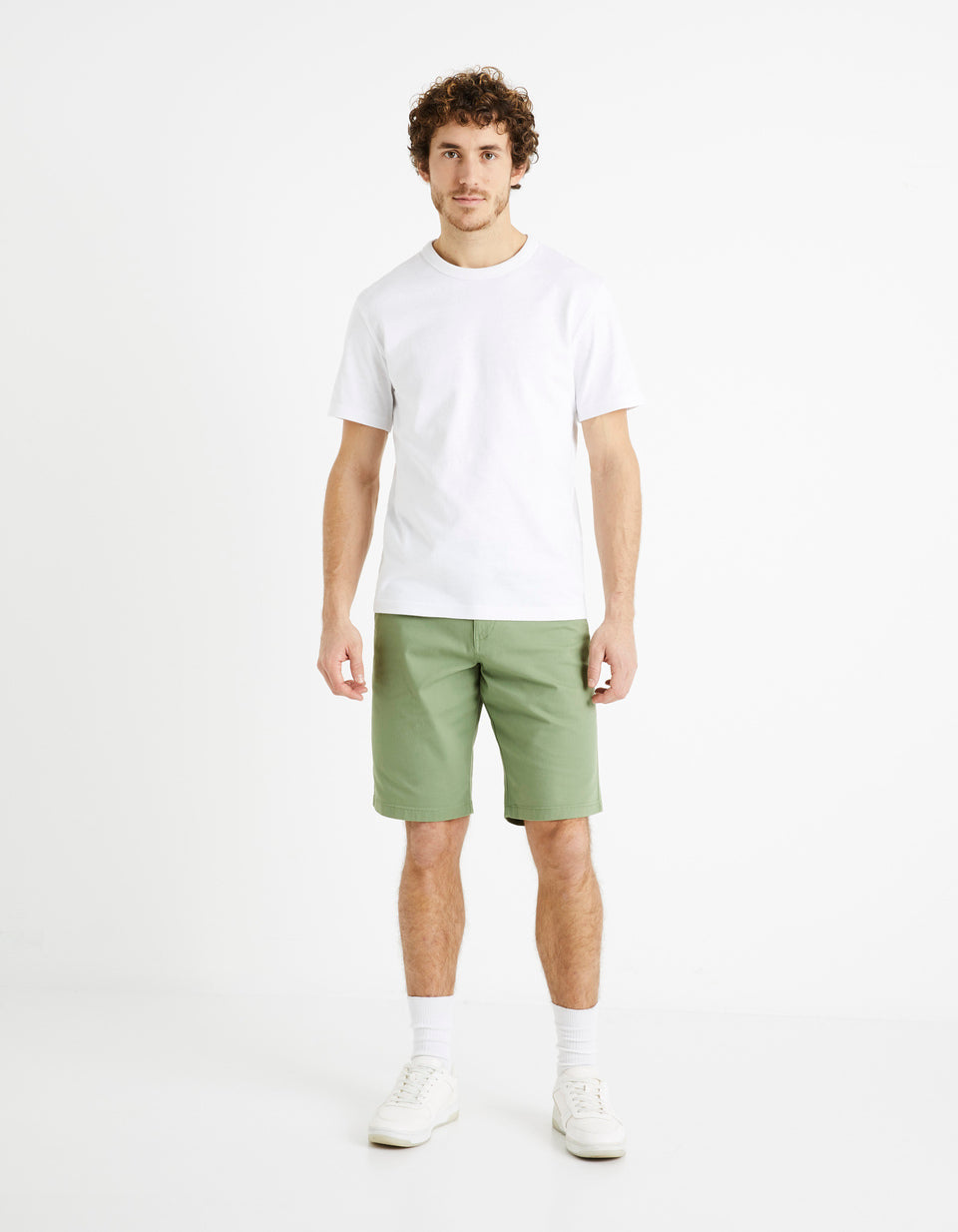 White Chino Shorts - BEVAVA