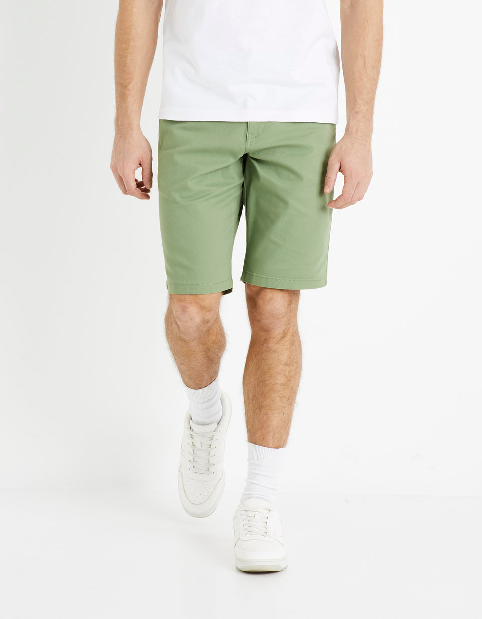White Chino Shorts - BEVAVA
