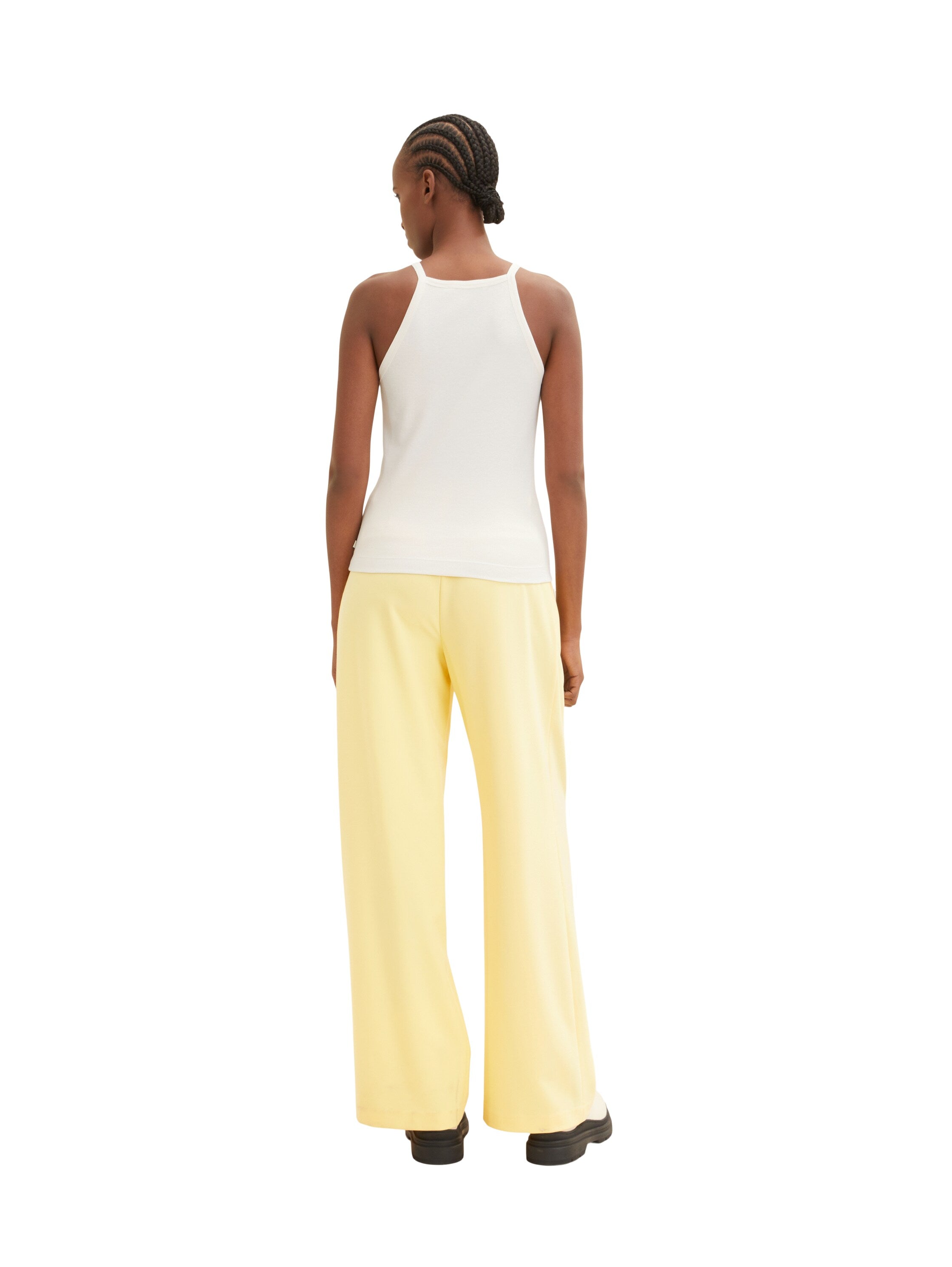 White Halter Neck Tank Top Tom Tailor