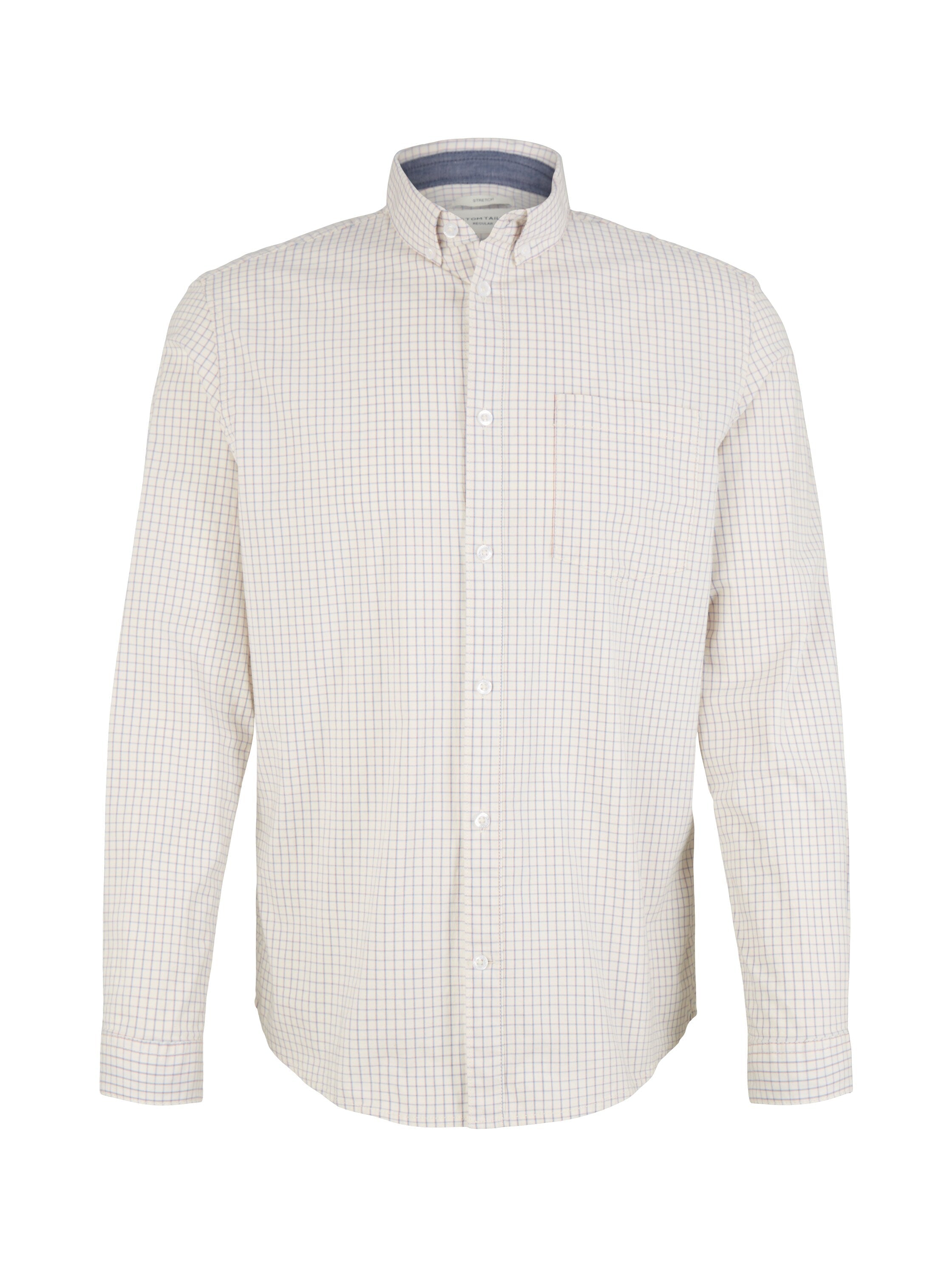 White Patterned Long Sleeve Shirt Tom Tailor