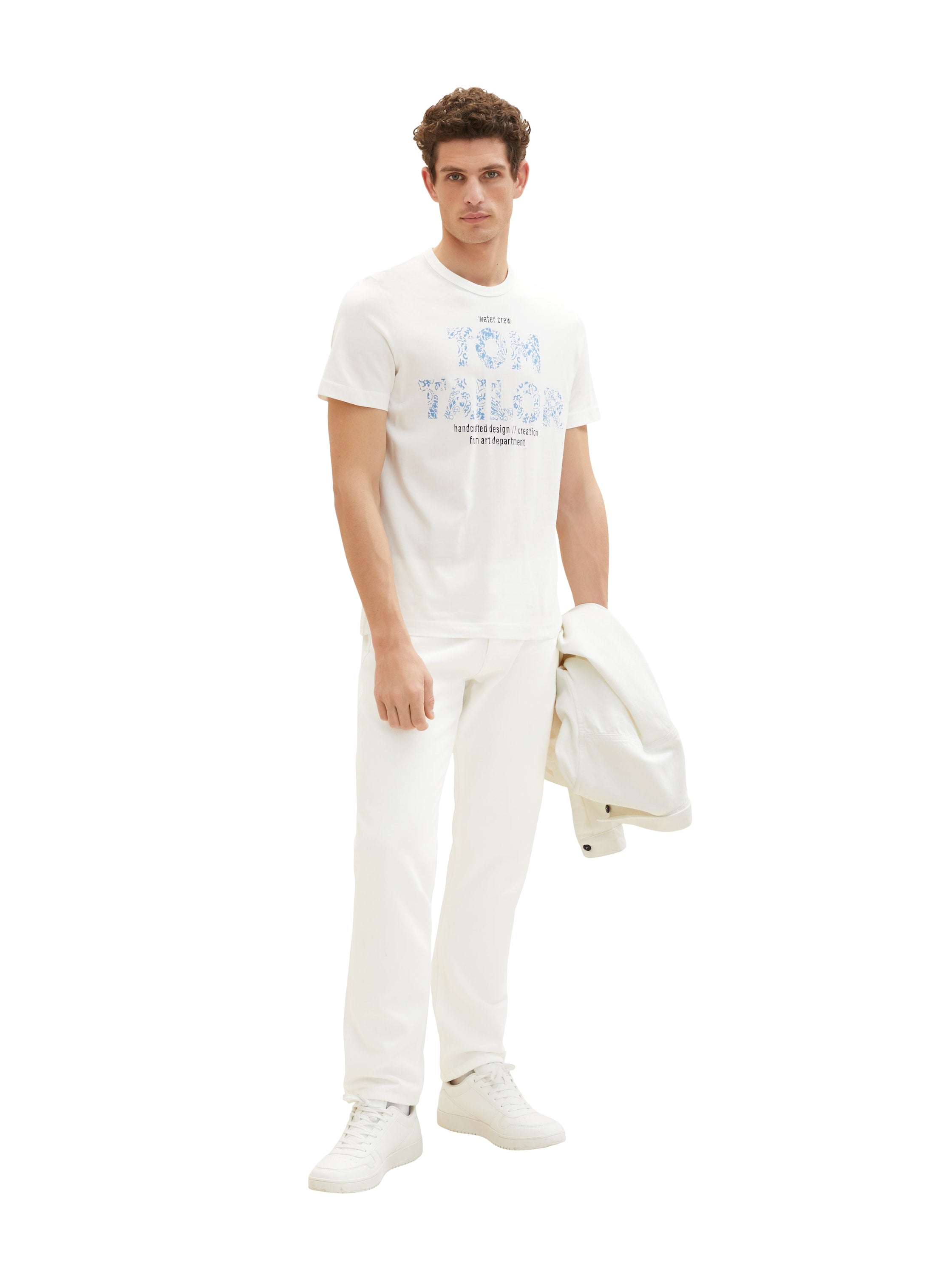 White Short Sleeve Graphic T-Shirt - BEVAVA