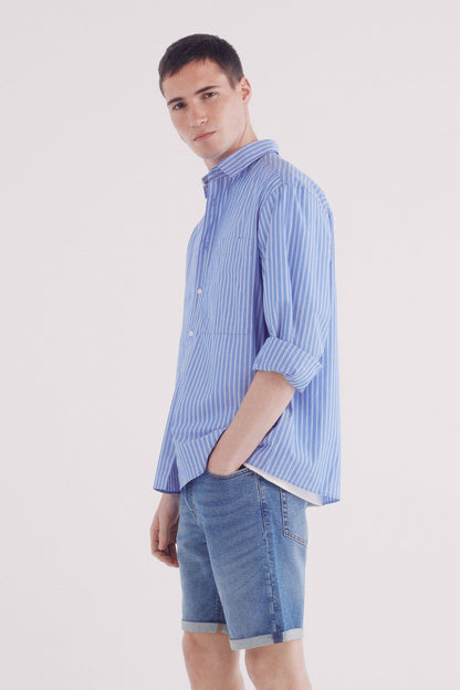 Springfield_Essential Medium Washed Denim Shorts_0019553_14_03