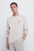 Springfield_Beige_Plain Neck -Neck Jumper_0032270_50_01