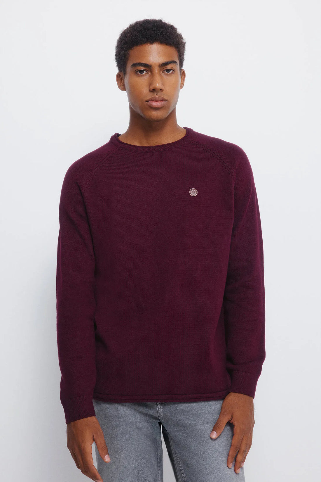 Springfield_pink_Plain Neck -Neck Jumper_0032270_69_01