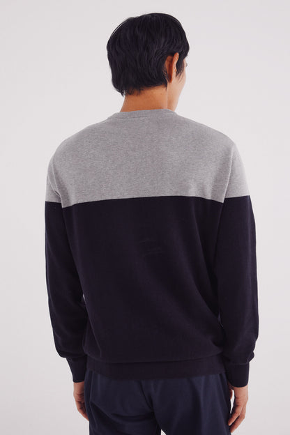 Springfield_Navy_Basic Color Block Jumper_0062734_10_03